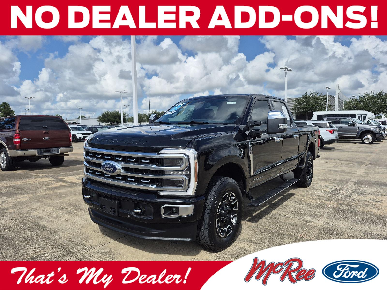 Agate Black Metallic 2024 Ford F-250 Super Duty Pickup Truck Four-Wheel Drive Automatic