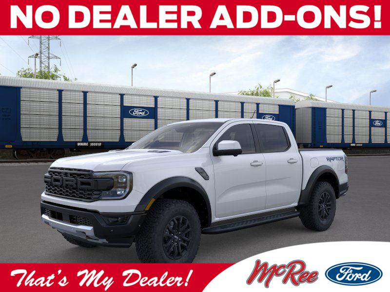 Oxford White 2026 Ford Ranger Raptor SuperCrew 4WD Pickup Truck Four-Wheel Drive Automatic