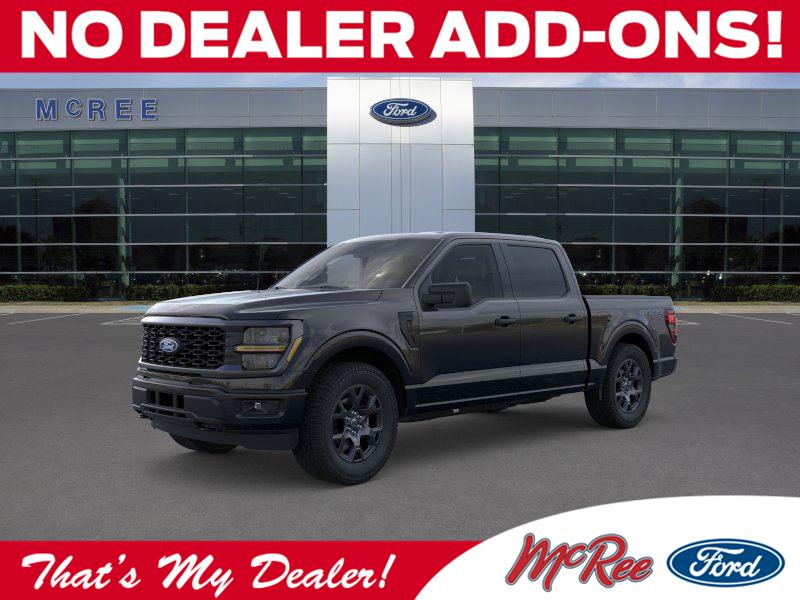 Agate Black Metallic 2026 Ford F-150 STX SuperCrew 4WD Pickup Truck Four-Wheel Drive Automatic