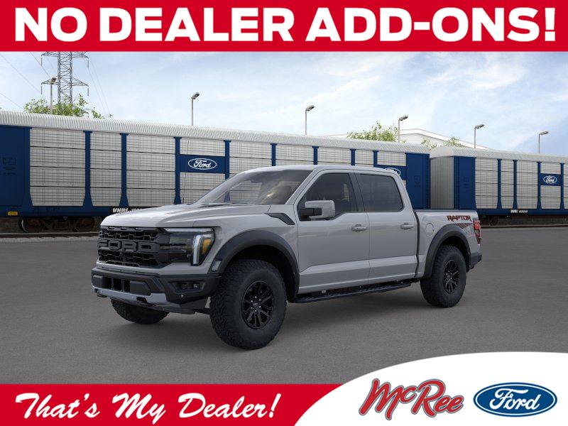 Avalanche Gray 2026 Ford F-150 Raptor SuperCrew 4WD Pickup Truck Four-Wheel Drive Automatic