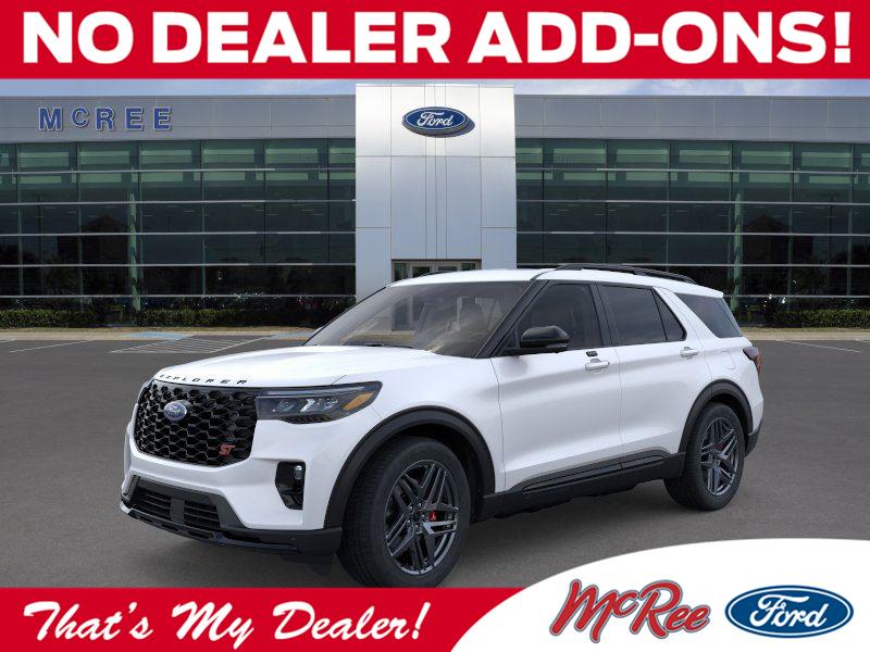 Star White Metallic Tri-Coat 2026 Ford Explorer SUV / Crossover All-Wheel Drive Automatic