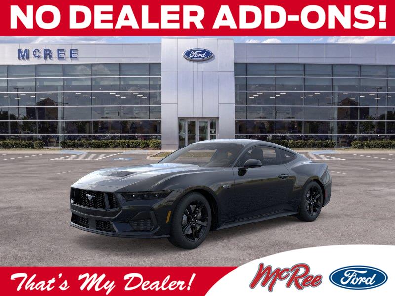Shadow Black 2026 Ford Mustang Coupe Rear-Wheel Drive 6-Speed Manual