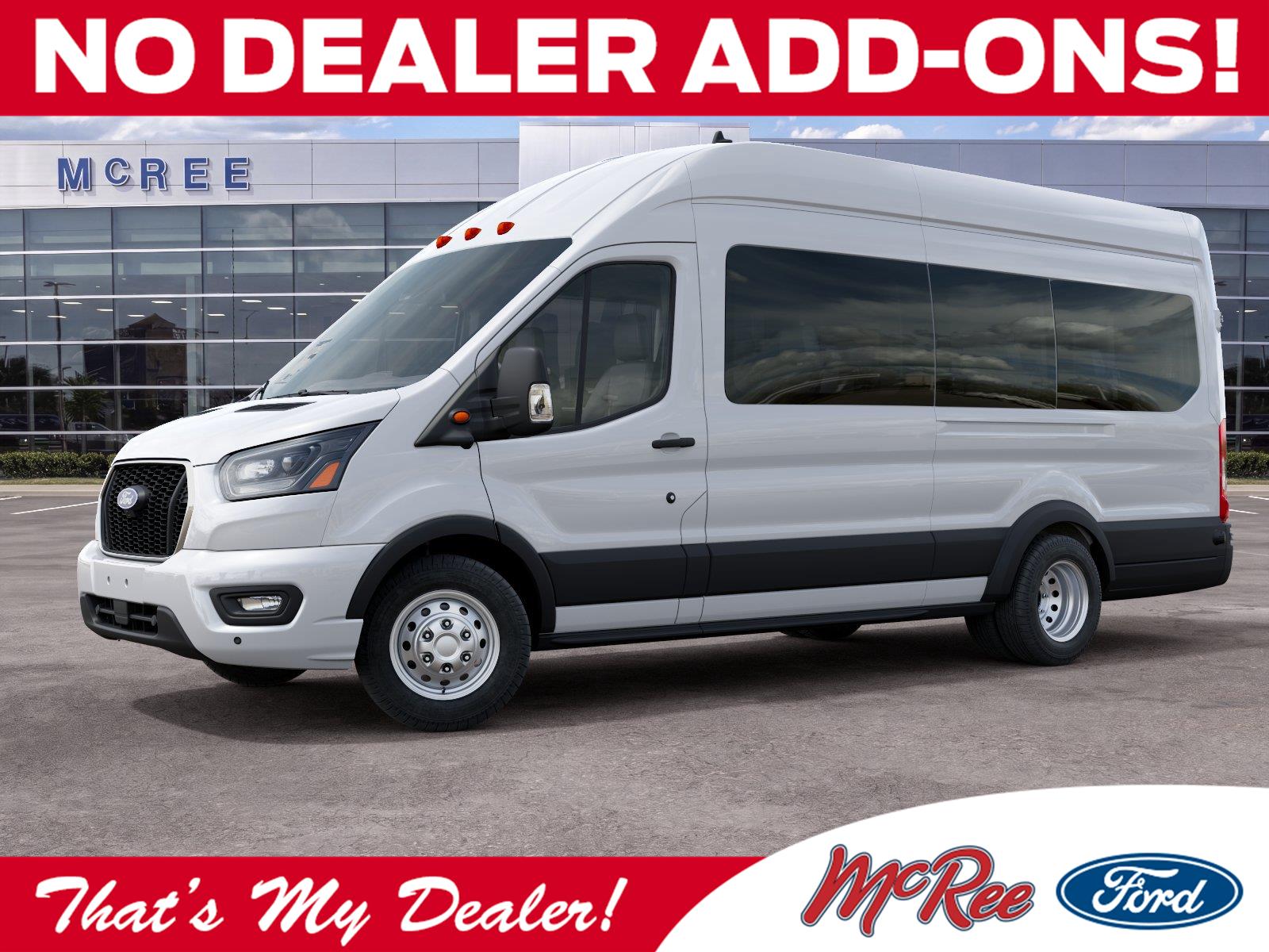 Oxford White 2027 Ford Transit Passenger Van Rear-Wheel Drive Automatic