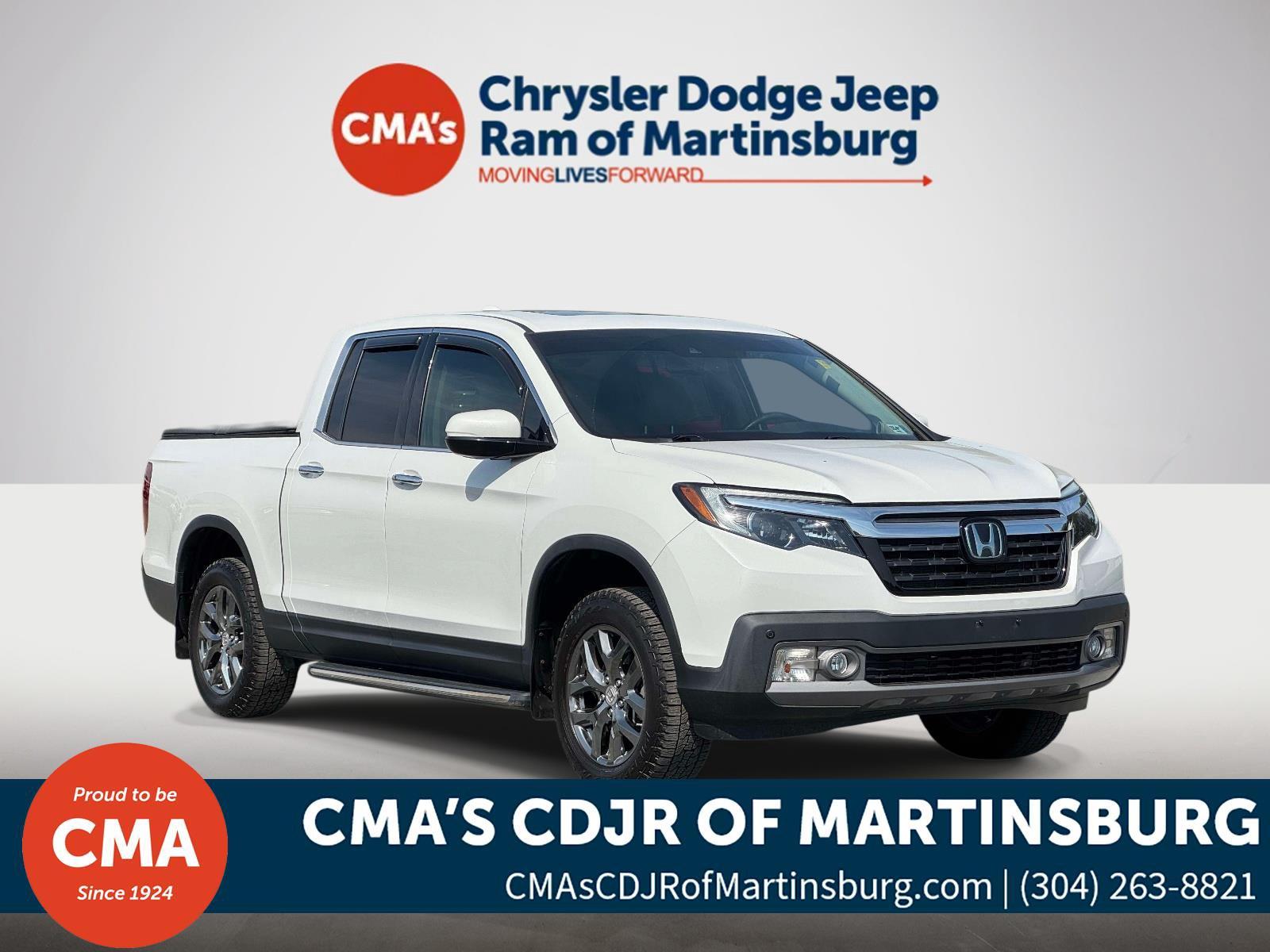Platinum White Pearl 2020 Honda Ridgeline Pickup Truck All-Wheel Drive 9-Speed Automatic
