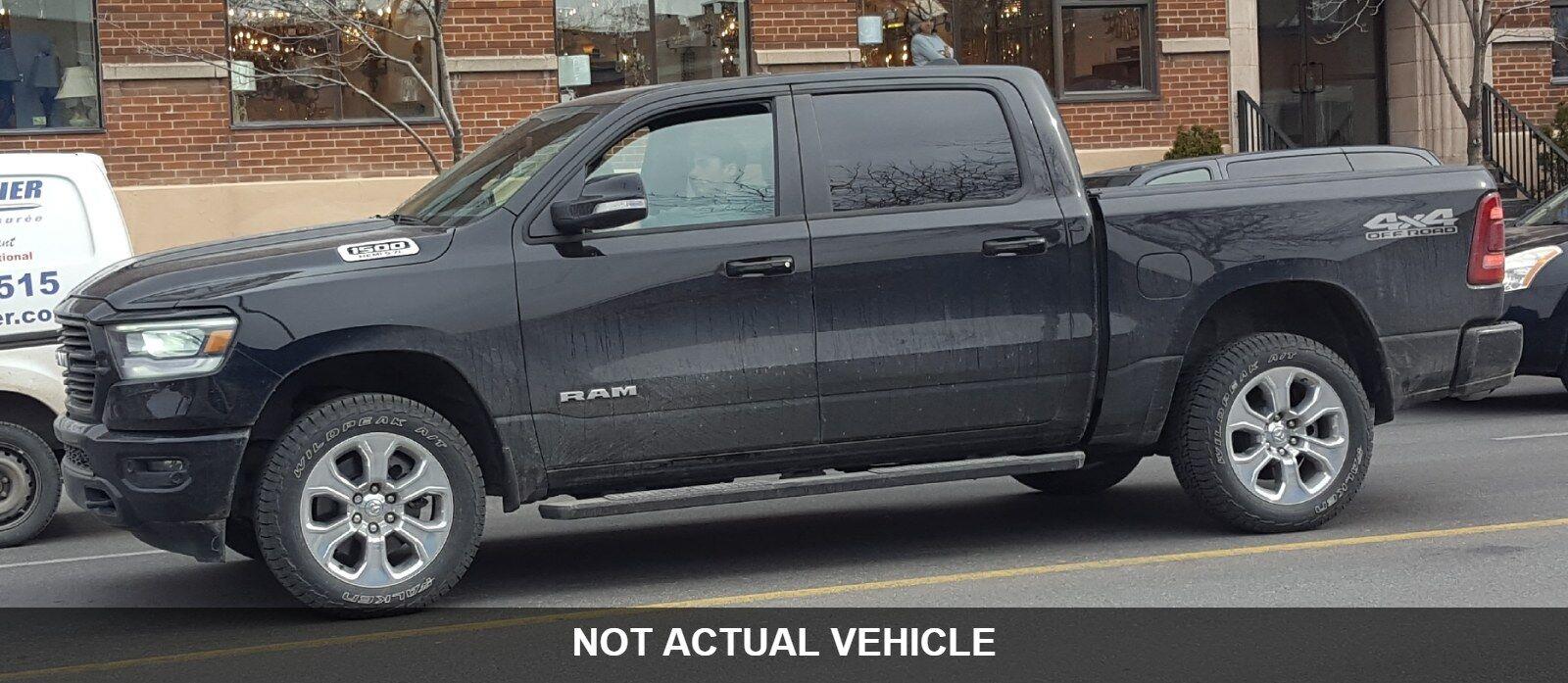 Diamond Black Crystal Pearlcoat 2023 RAM 1500 Pickup Truck Four-Wheel Drive 8-Speed Automatic