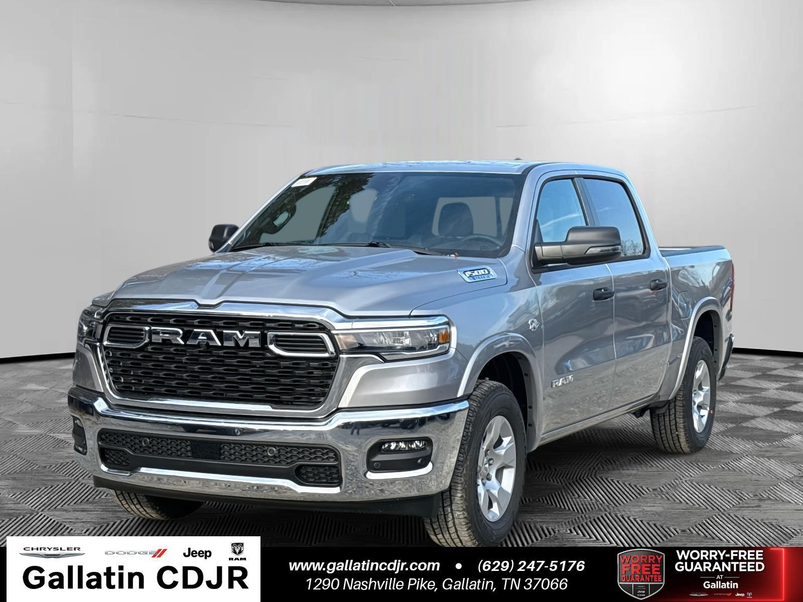 Gray (Granite Crystal Metallic Clearcoat) 2026 RAM 1500 Pickup Truck Four-Wheel Drive 8-Speed Automatic