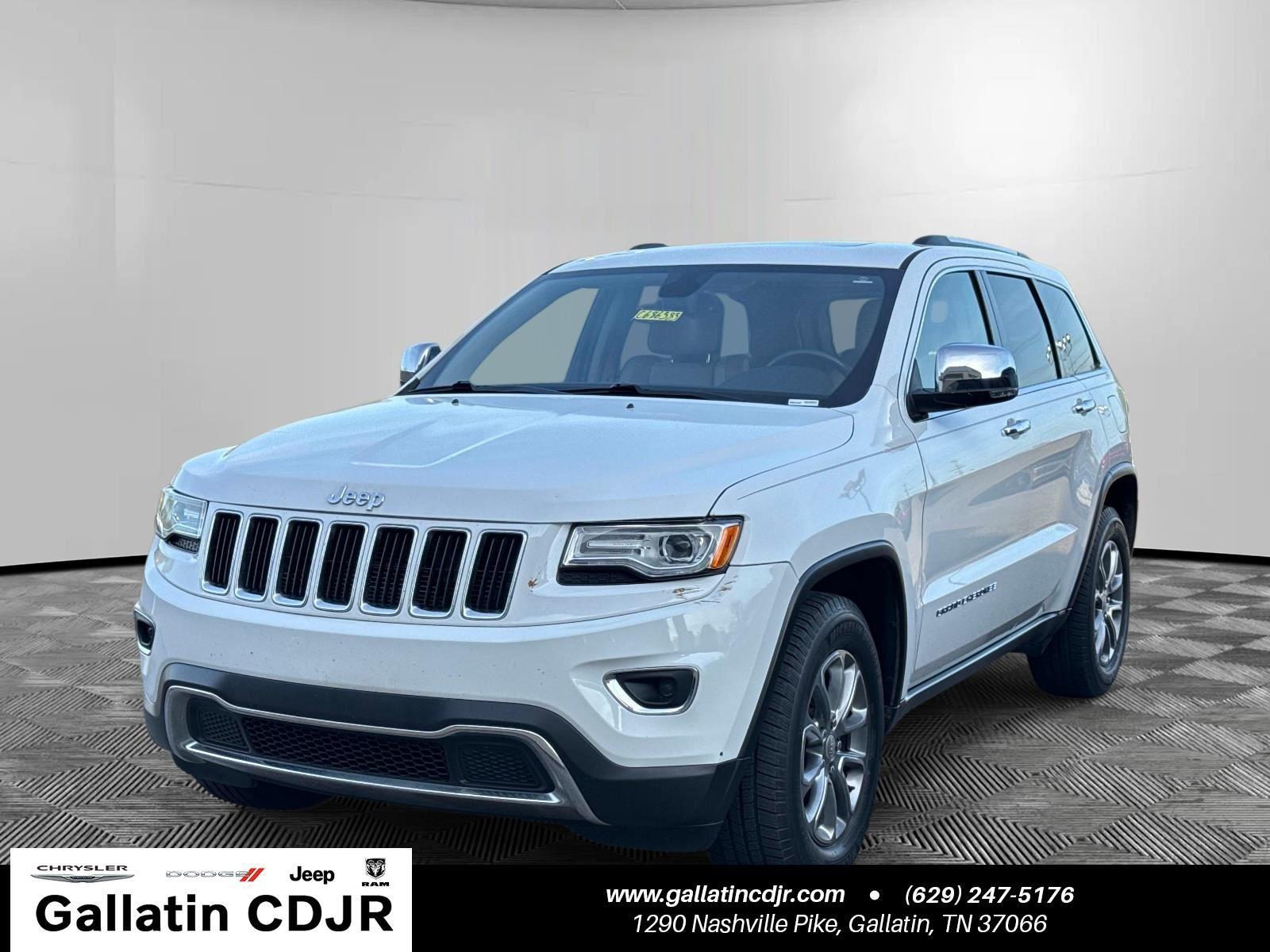 Bright White Clearcoat 2015 Jeep Grand Cherokee Limited SUV / Crossover 4X2 8-Speed Automatic