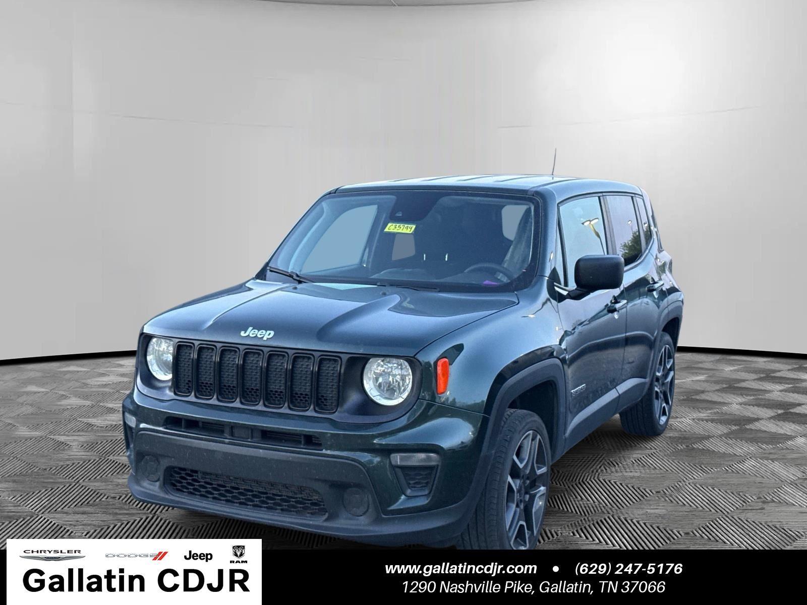 Technogreen Metallic Clearcoat 2021 Jeep Renegade Jeepster 4WD SUV / Crossover Four-Wheel Drive 9-Speed Automatic