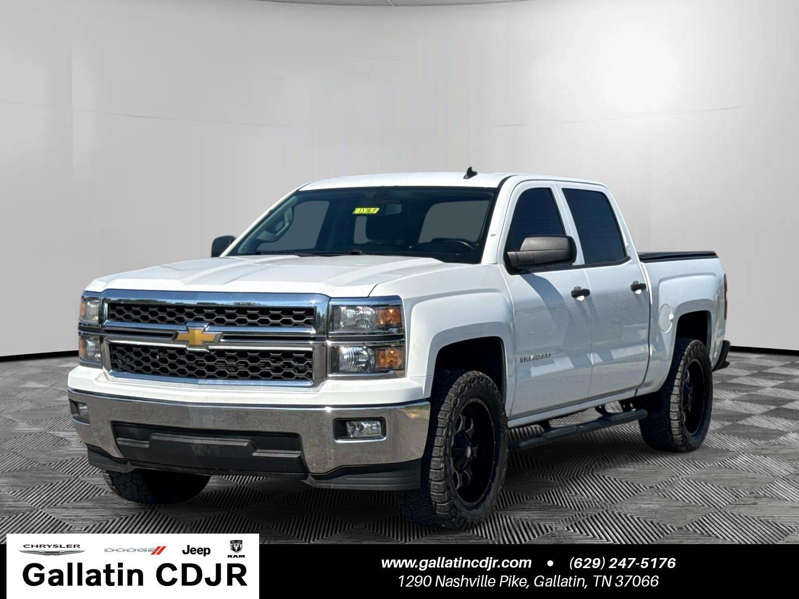 Summit White 2014 Chevrolet Silverado 1500 LT Crew Cab RWD Pickup Truck 4X2 6-Speed Automatic