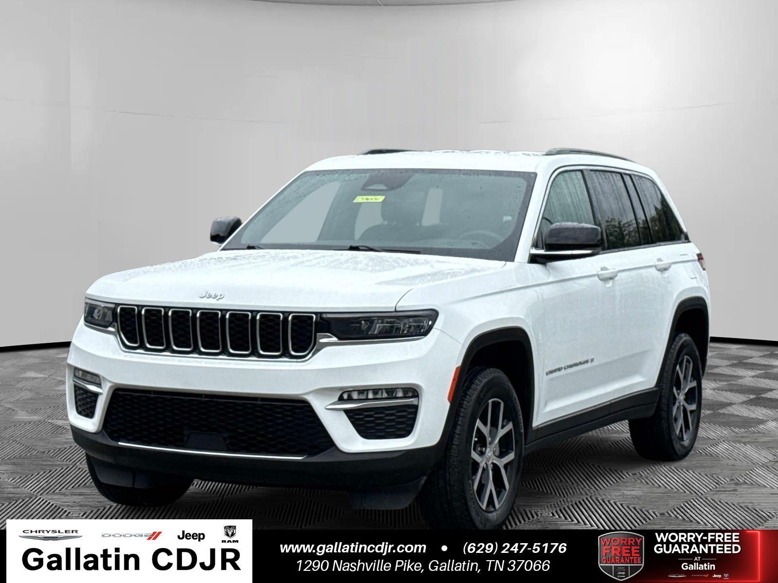 Bright White Clearcoat 2024 Jeep Grand Cherokee Limited RWD SUV / Crossover 4X2 8-Speed Automatic