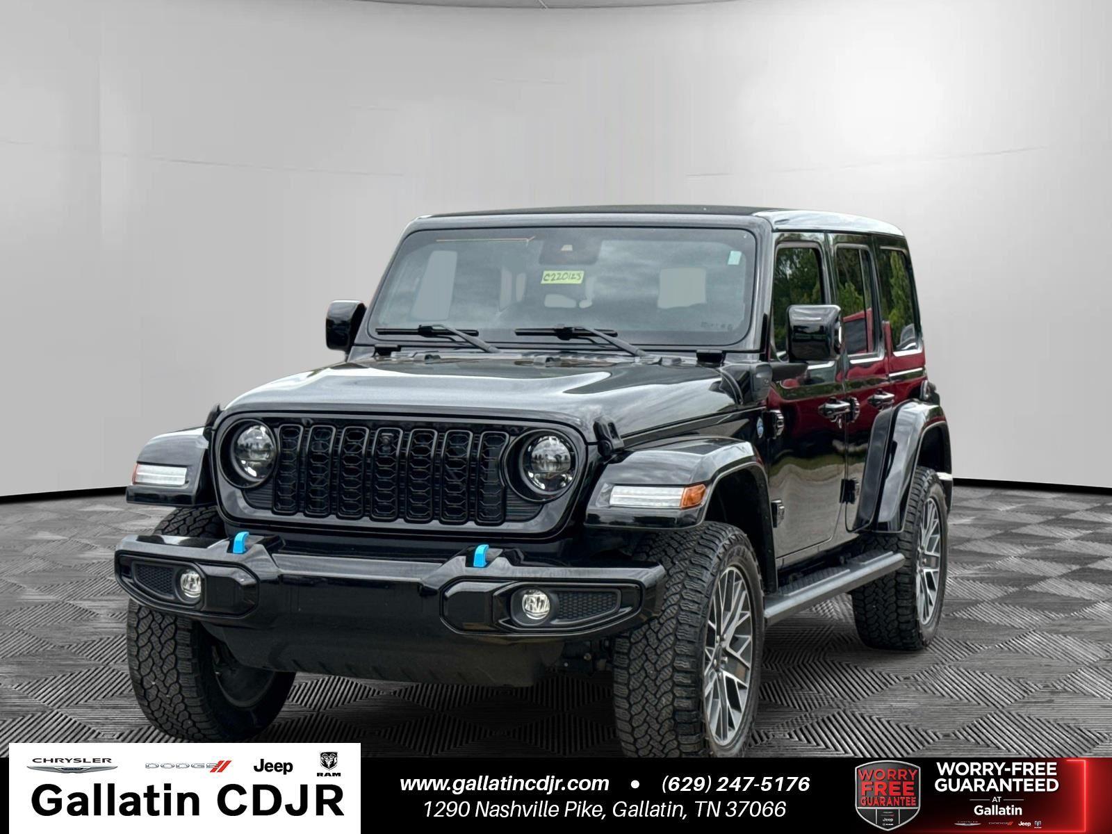Black Clearcoat 2024 Jeep Wrangler 4xe High Altitude 4WD SUV / Crossover Four-Wheel Drive 8-Speed Automatic