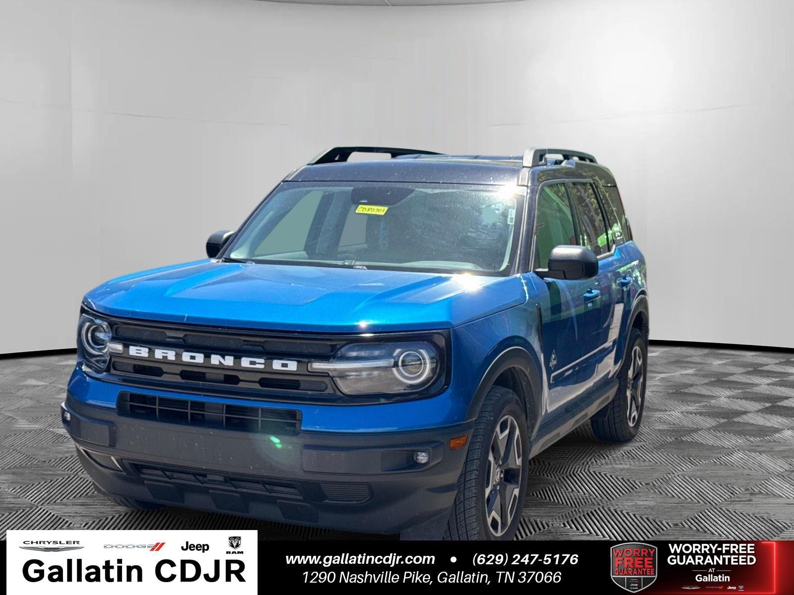 Blue 2022 Ford Bronco Sport Outer Banks AWD SUV / Crossover All-Wheel Drive