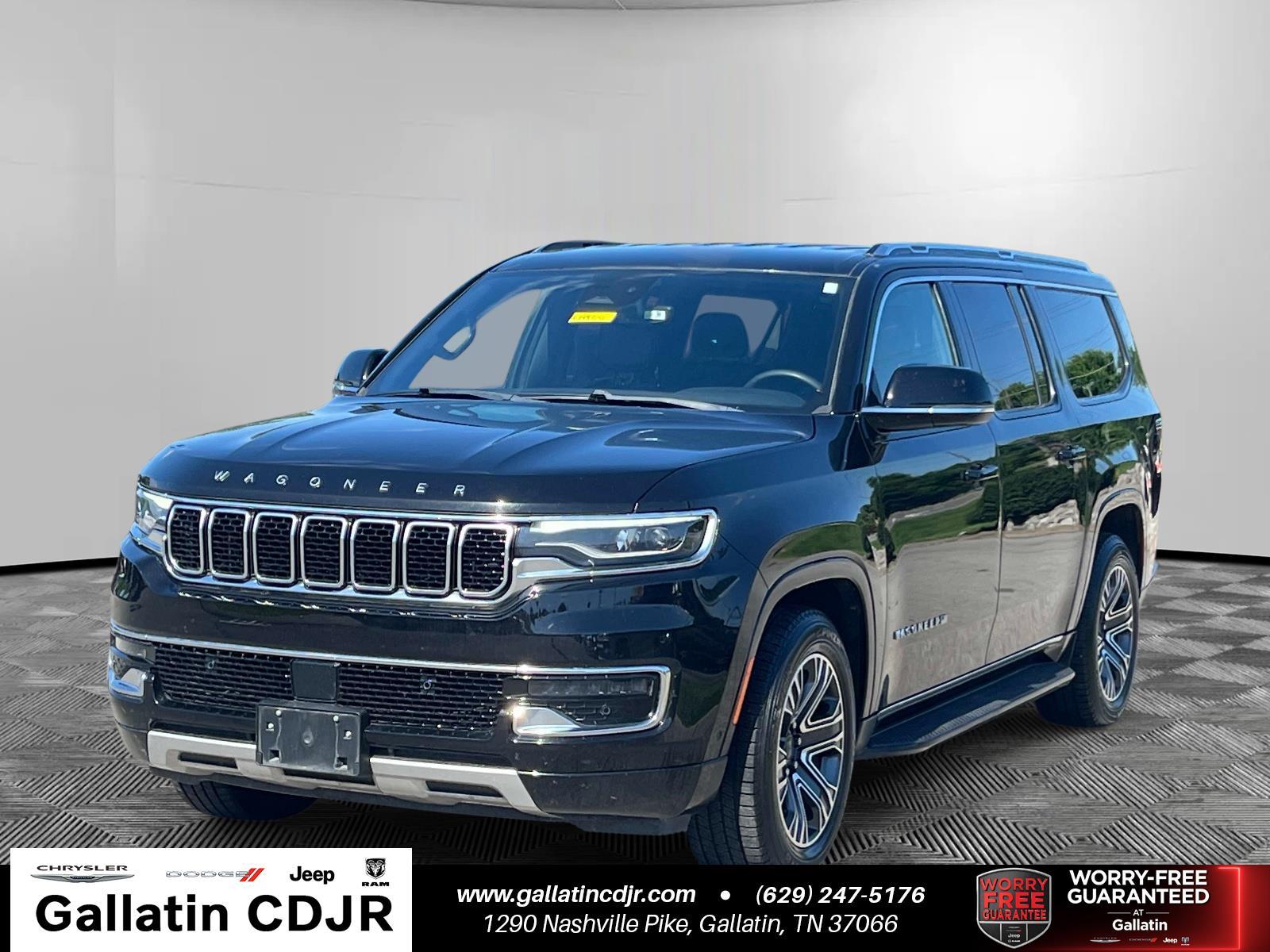 Diamond Black Crystal Pearlcoat 2024 Jeep Wagoneer L Series II 4WD SUV / Crossover Four-Wheel Drive 8-Speed Automatic