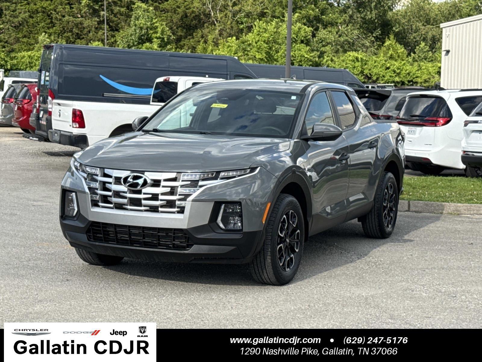 Hampton Gray 2024 Hyundai Santa Cruz SEL Crew Cab FWD Pickup Truck Front-Wheel Drive Automatic