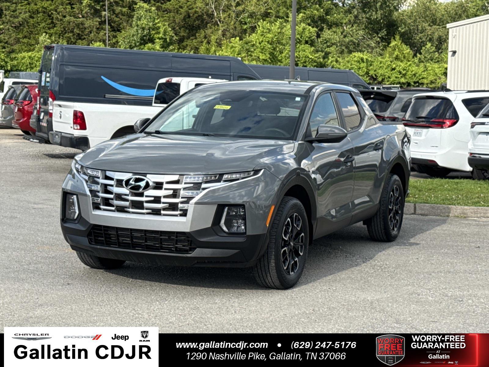 Hampton Gray 2024 Hyundai Santa Cruz SEL Crew Cab FWD Pickup Truck Front-Wheel Drive Automatic