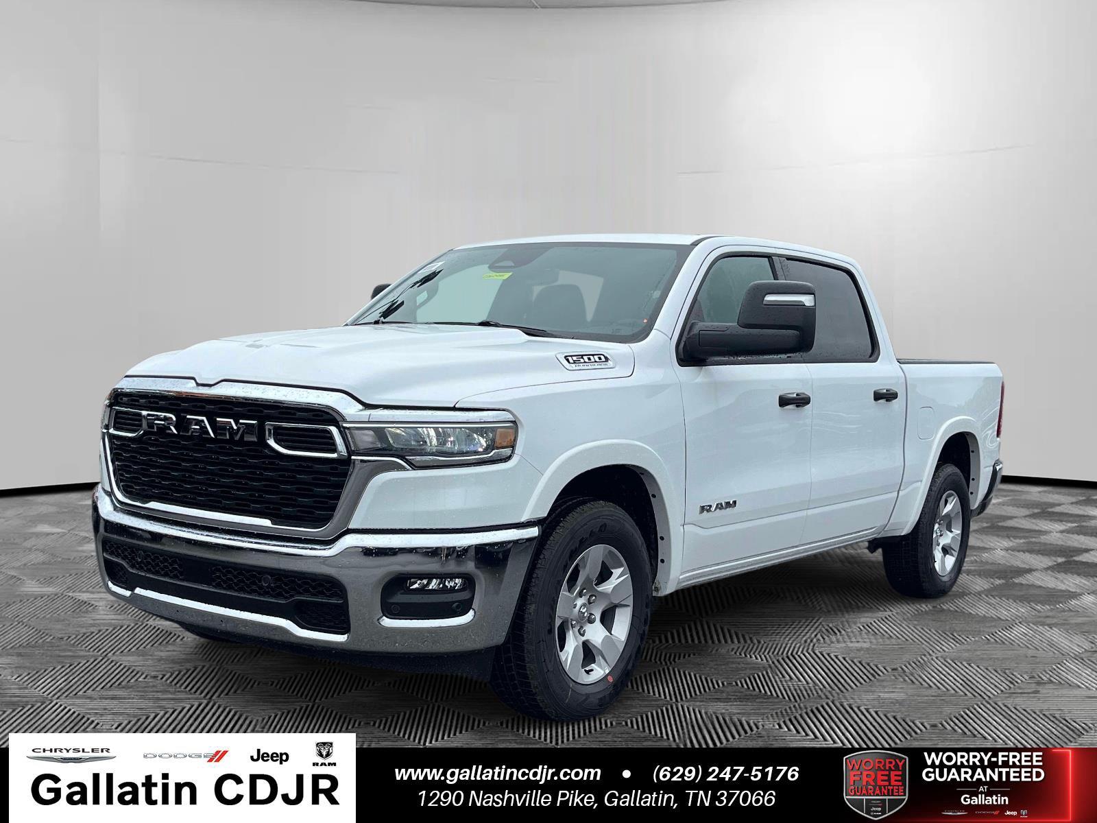 Bright White Clearcoat 2026 RAM 1500 Pickup Truck Four-Wheel Drive 8-Speed Automatic