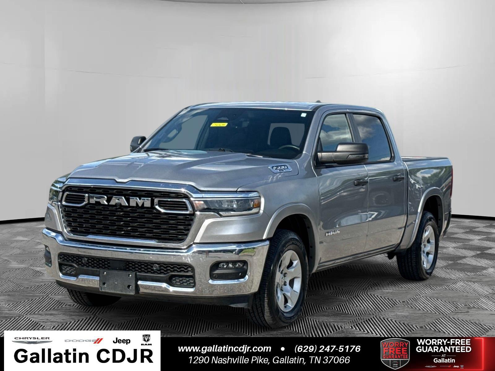Billet Silver Metallic Clearcoat 2025 RAM 1500 Pickup Truck Four-Wheel Drive 8-Speed Automatic