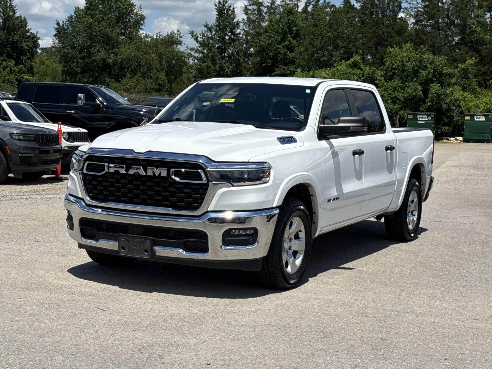 Bright White Clearcoat 2025 RAM 1500 Pickup Truck Four-Wheel Drive 8-Speed Automatic