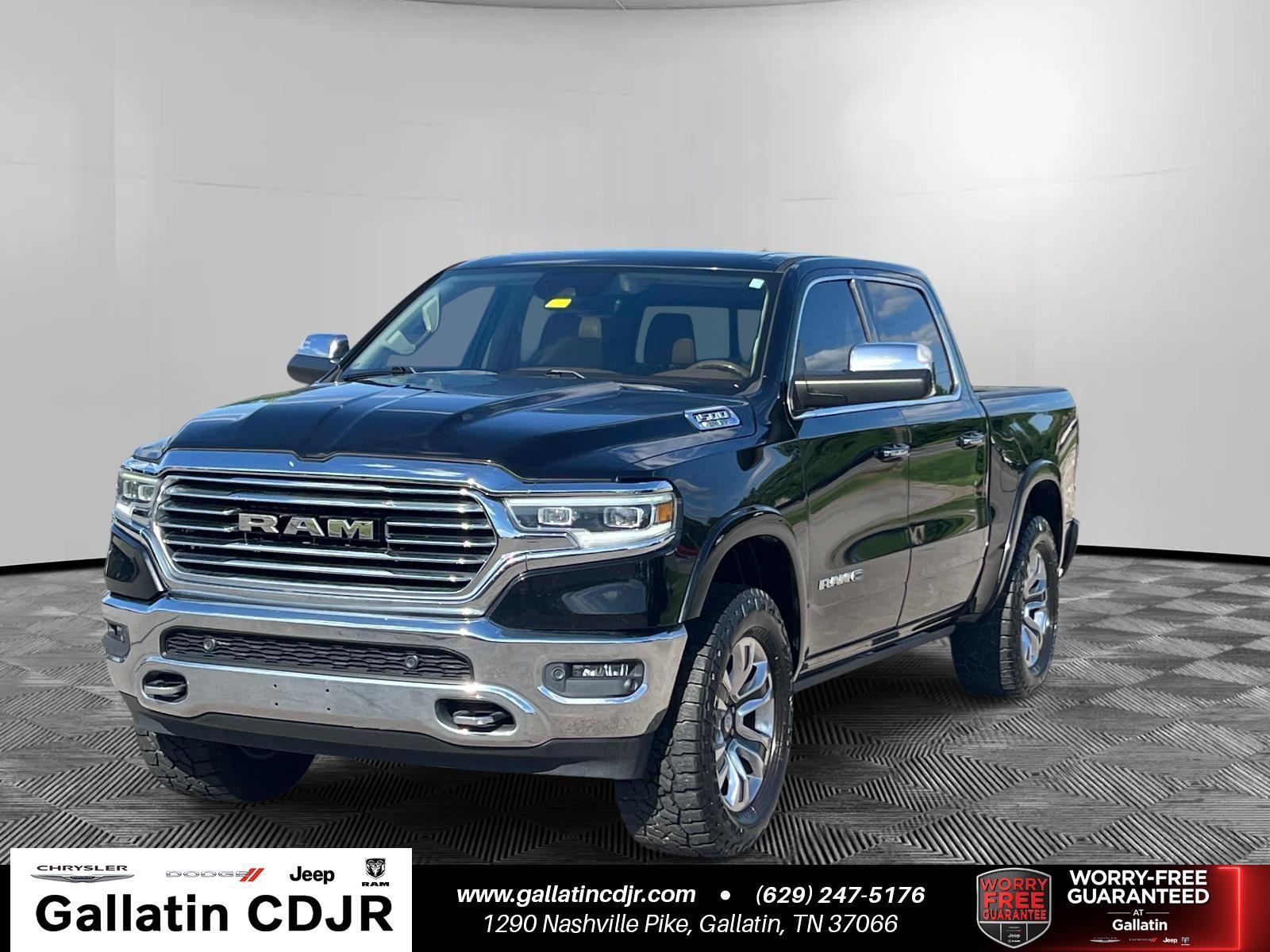 Diamond Black Crystal Pearlcoat 2019 RAM 1500 Pickup Truck Four-Wheel Drive 8-Speed Automatic