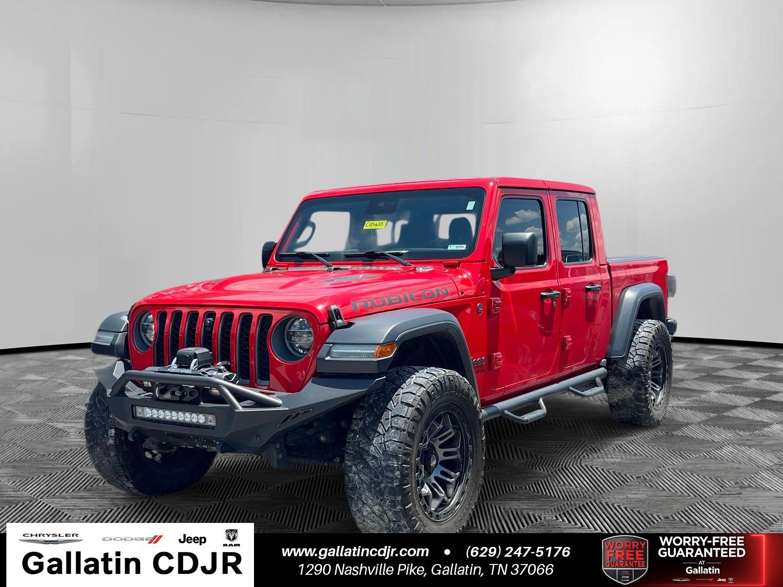 Firecracker Red Clearcoat 2020 Jeep Gladiator Rubicon Crew Cab 4WD Pickup Truck Four-Wheel Drive 8-Speed Automatic