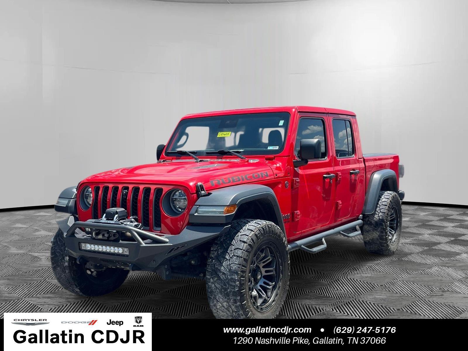 Firecracker Red Clearcoat 2020 Jeep Gladiator Rubicon Crew Cab 4WD Pickup Truck Four-Wheel Drive 8-Speed Automatic