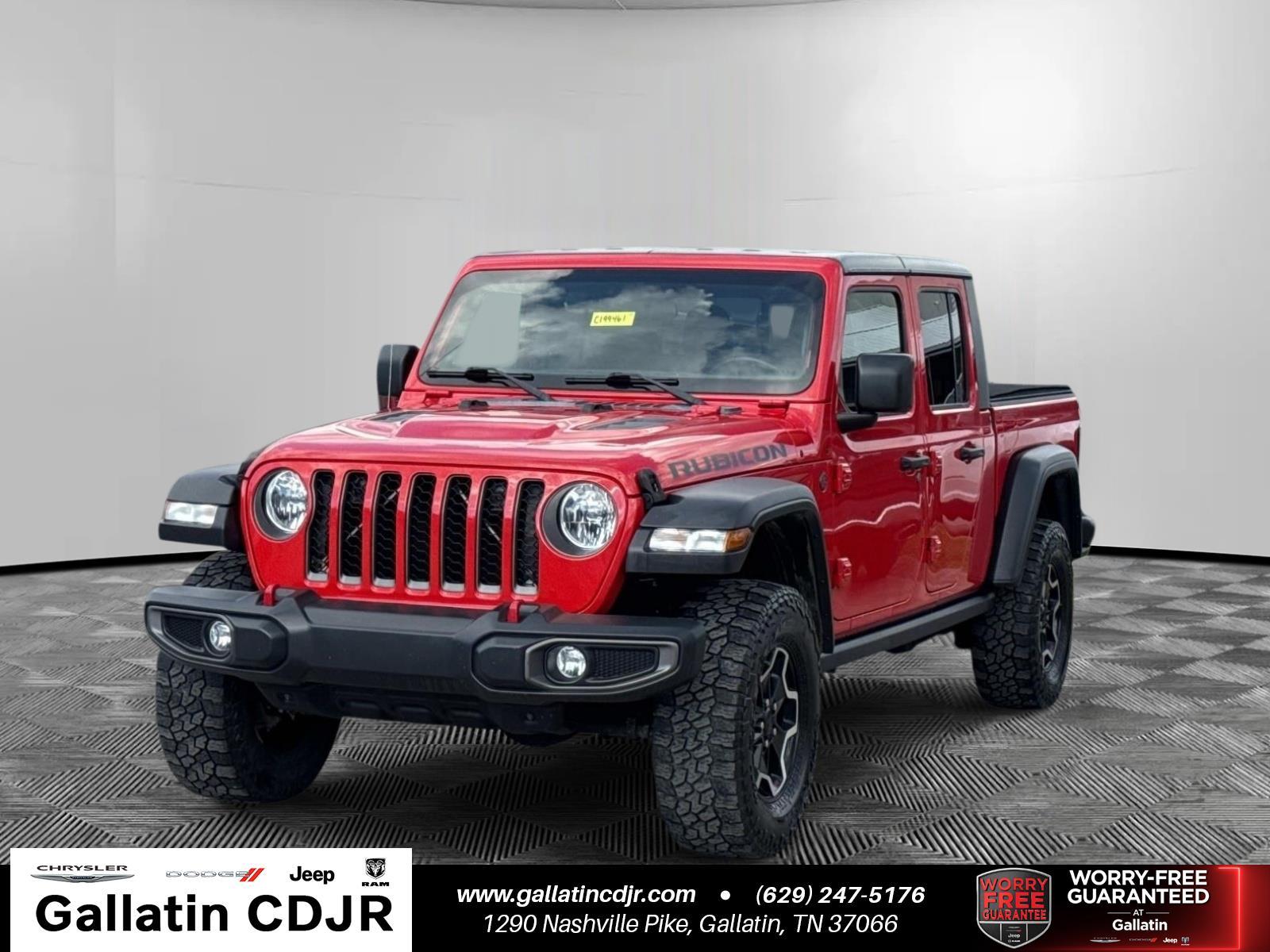 Firecracker Red Clearcoat 2020 Jeep Gladiator Pickup Truck Four-Wheel Drive 8-Speed Automatic