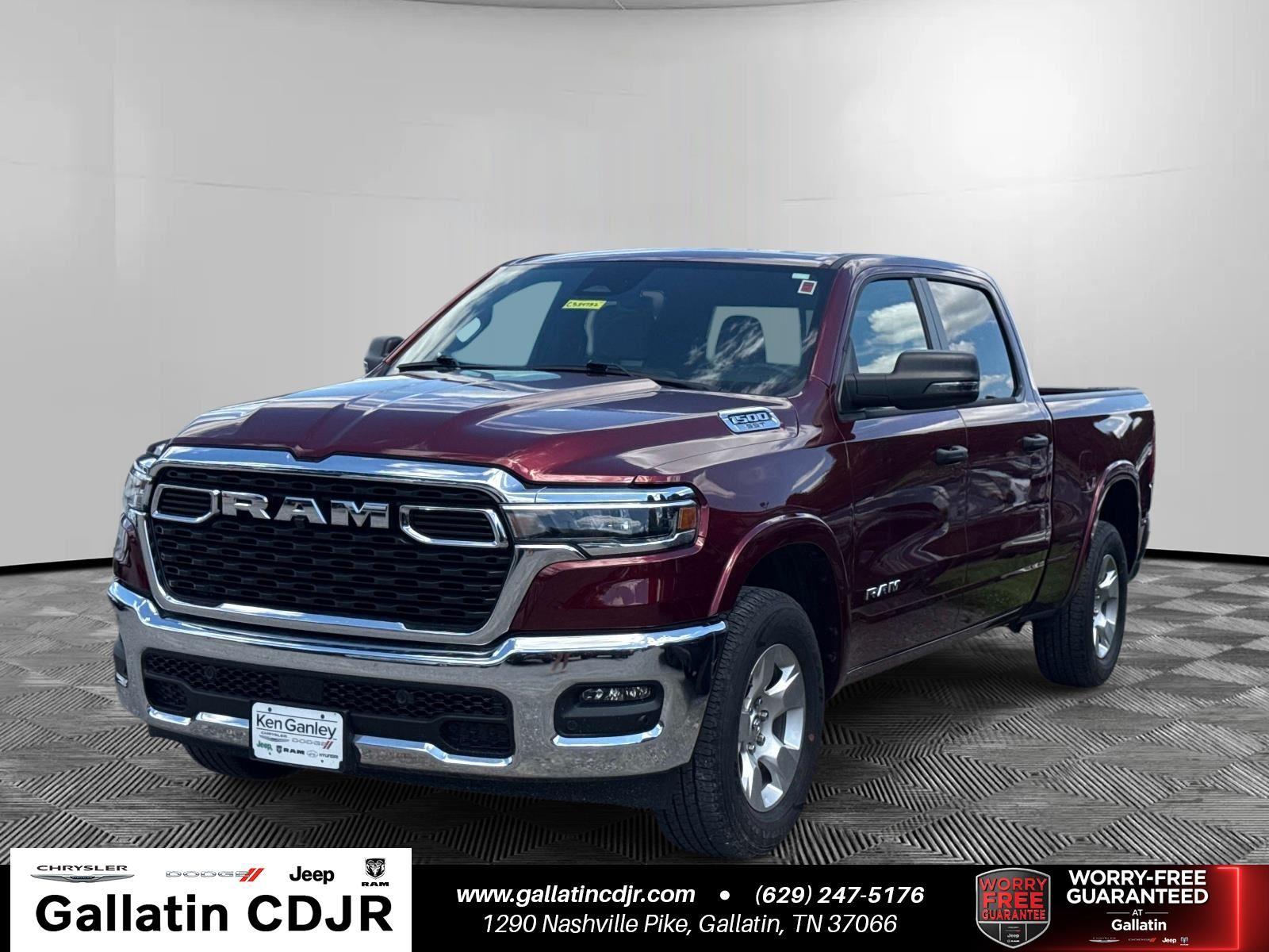 Delmonico Red Pearlcoat 2025 RAM 1500 Pickup Truck Four-Wheel Drive 8-Speed Automatic