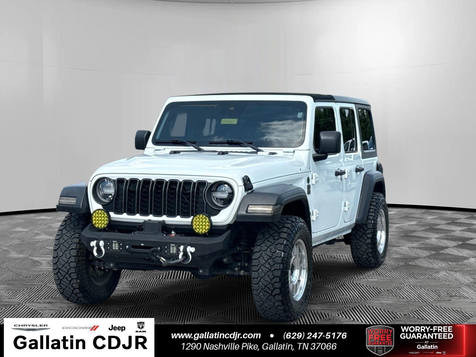 Bright White Clearcoat 2024 Jeep Wrangler SUV / Crossover Four-Wheel Drive 8-Speed Automatic