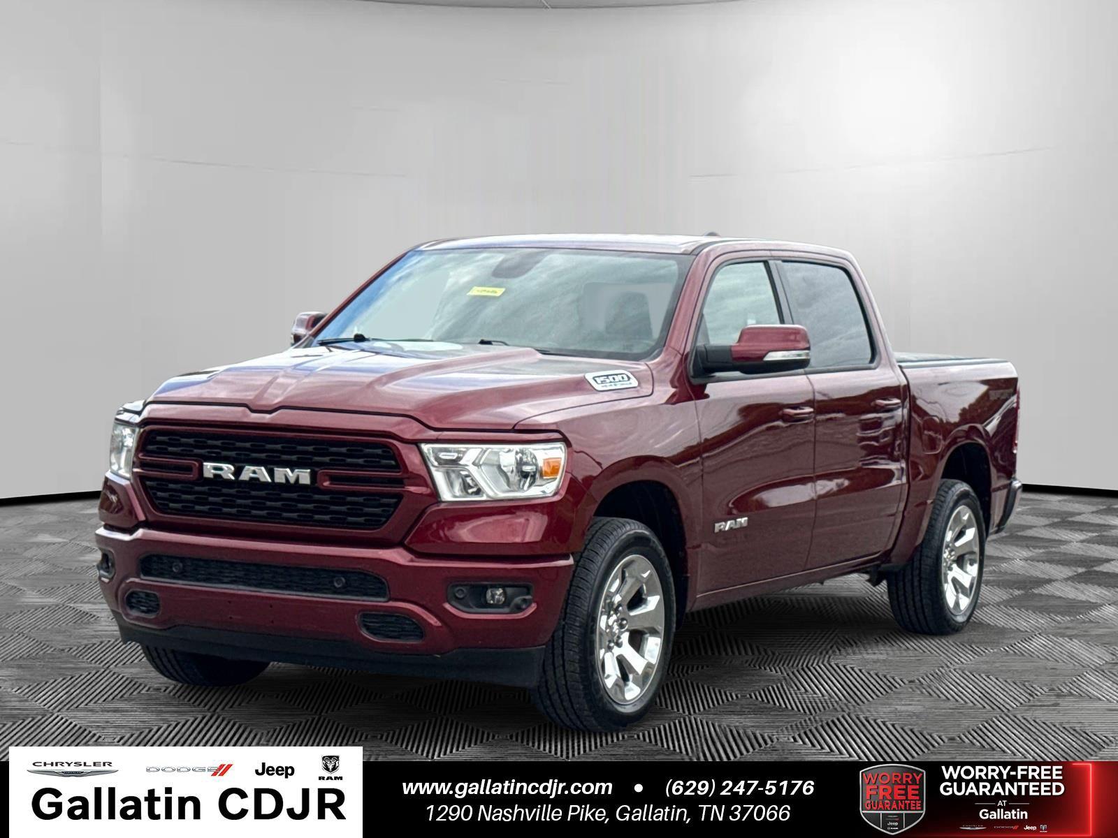 Delmonico Red Pearlcoat 2022 RAM 1500 Pickup Truck Four-Wheel Drive
