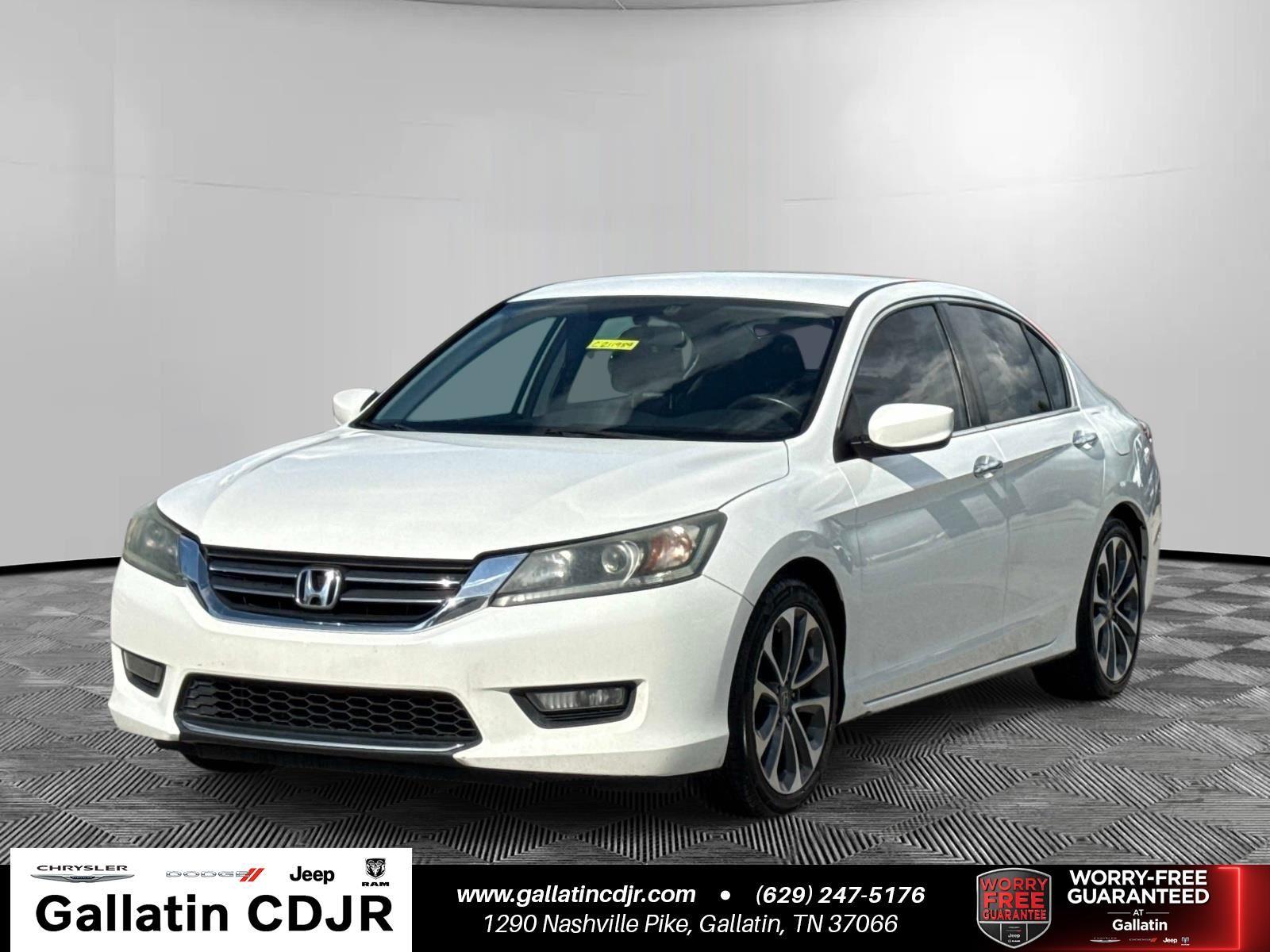 White Orchid Pearl 2015 Honda Accord Sedan Front-Wheel Drive Continuously Variable Transmission