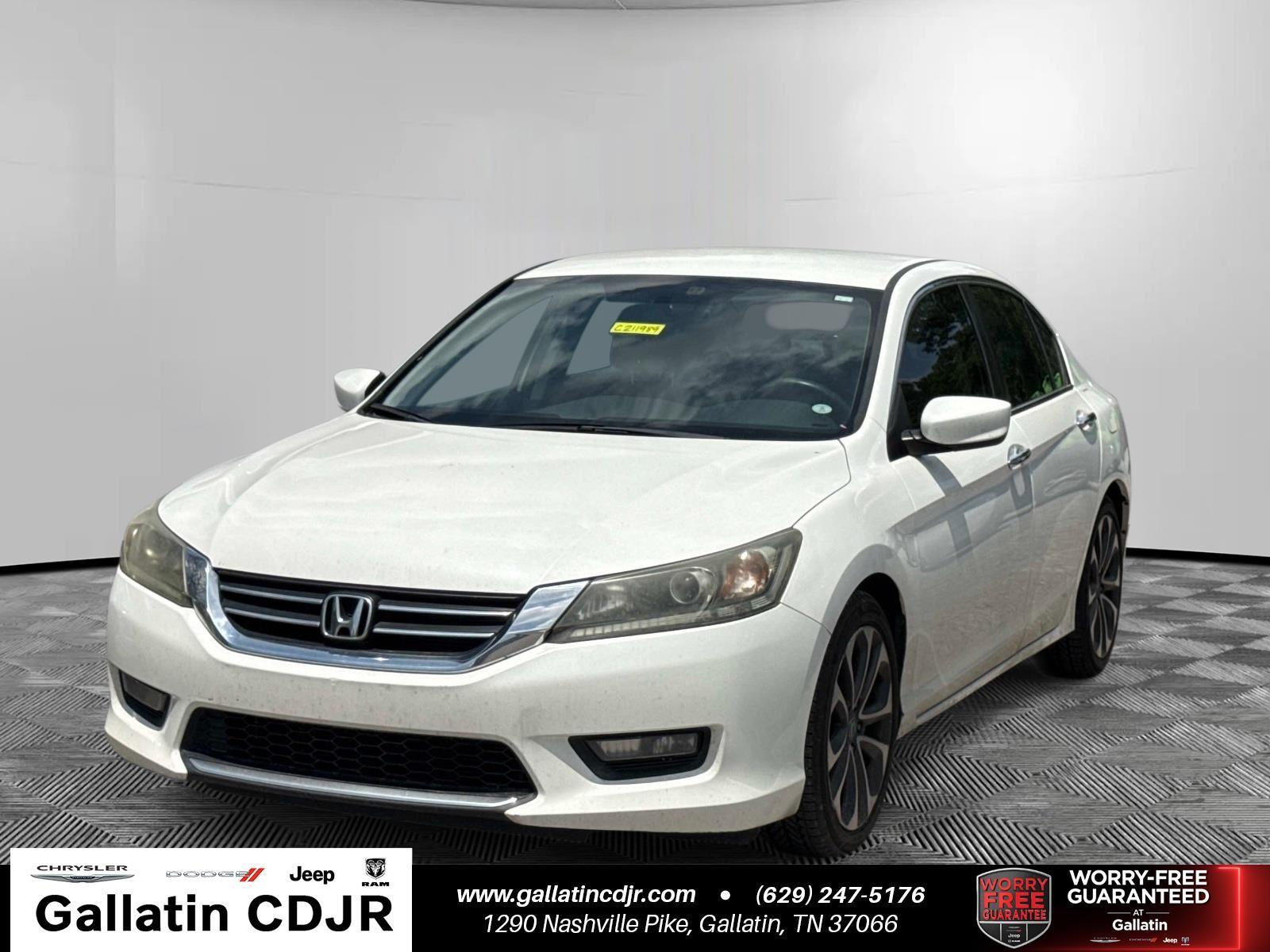 White Orchid Pearl 2015 Honda Accord Sedan Front-Wheel Drive Continuously Variable Transmission