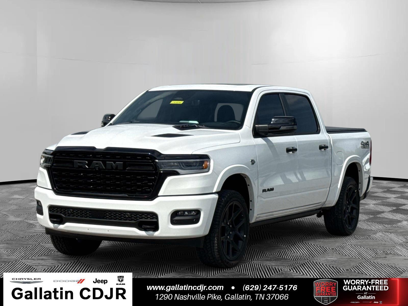 Bright White Clearcoat 2026 RAM 1500 Pickup Truck Four-Wheel Drive 8-Speed Automatic