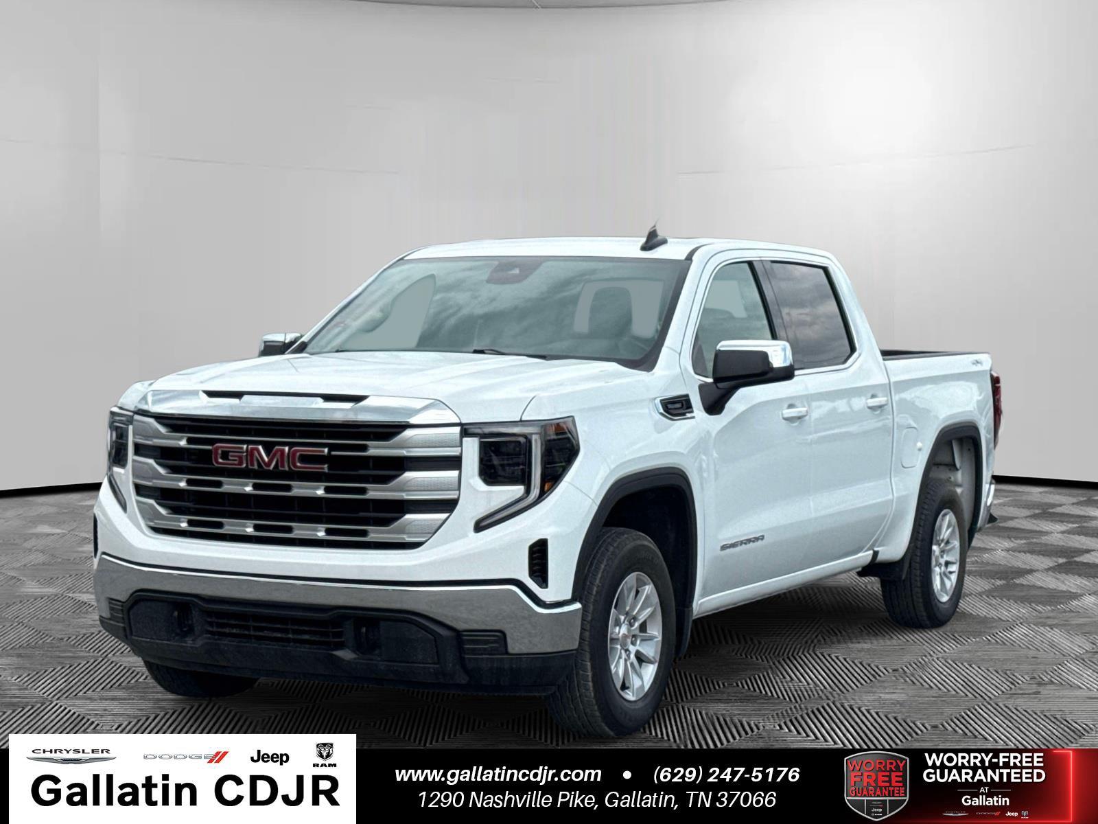 Summit White 2024 GMC Sierra 1500 Pickup Truck Four-Wheel Drive 8-Speed Automatic