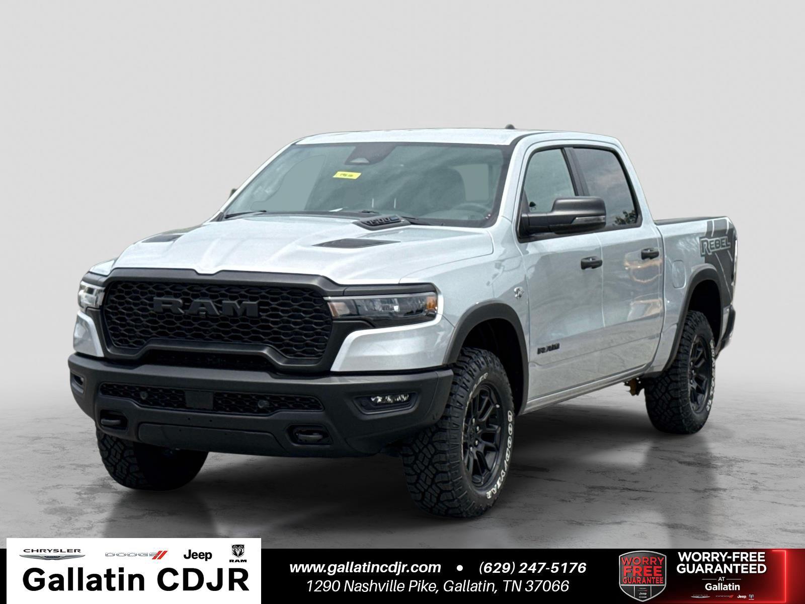 Silver Zynith 2026 RAM 1500 Pickup Truck Four-Wheel Drive 8-Speed Automatic
