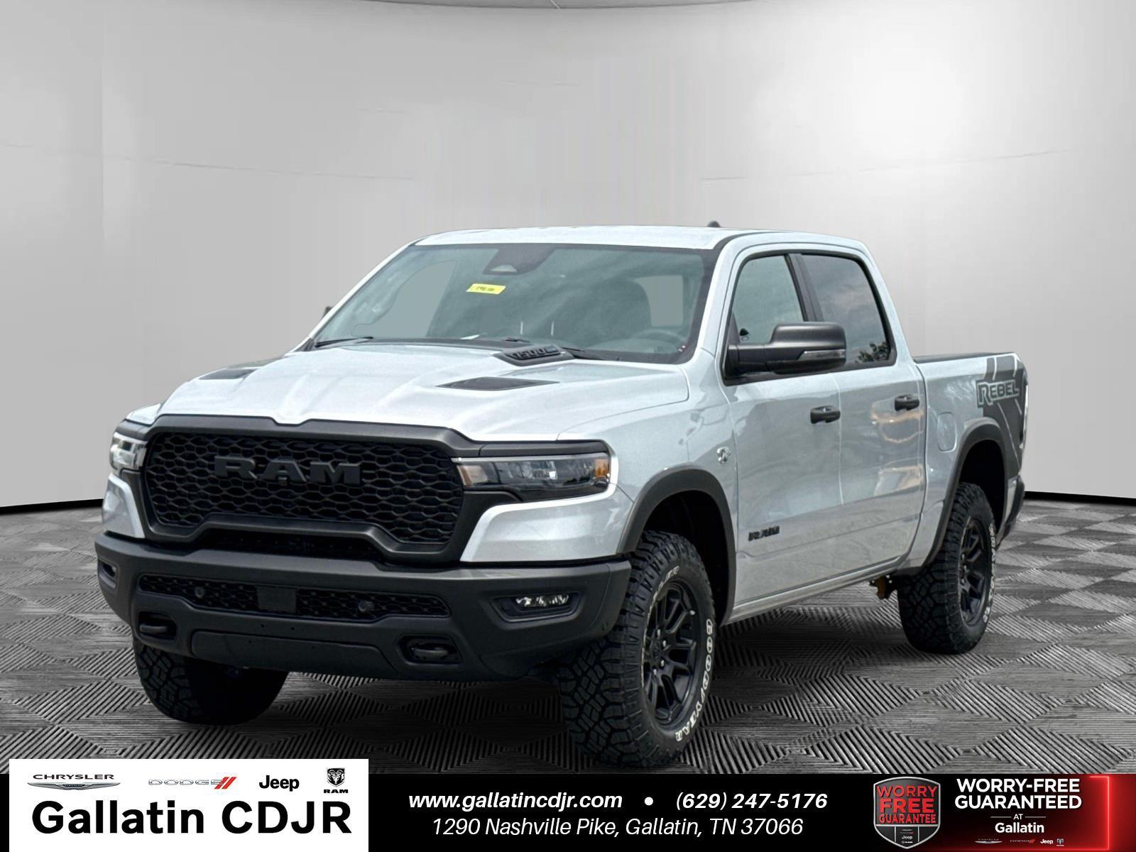 Silver Zynith 2026 RAM 1500 Pickup Truck Four-Wheel Drive 8-Speed Automatic