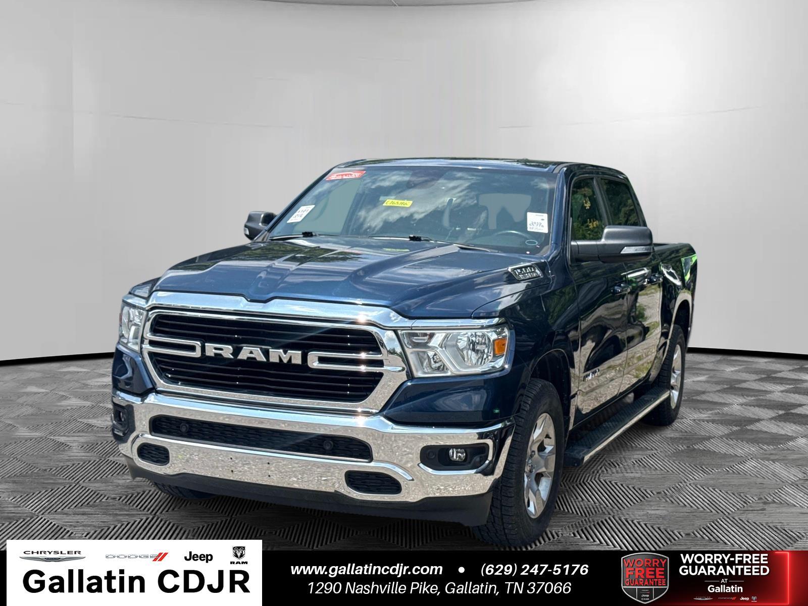 Patriot Blue Pearlcoat 2019 RAM 1500 Pickup Truck Four-Wheel Drive Automatic