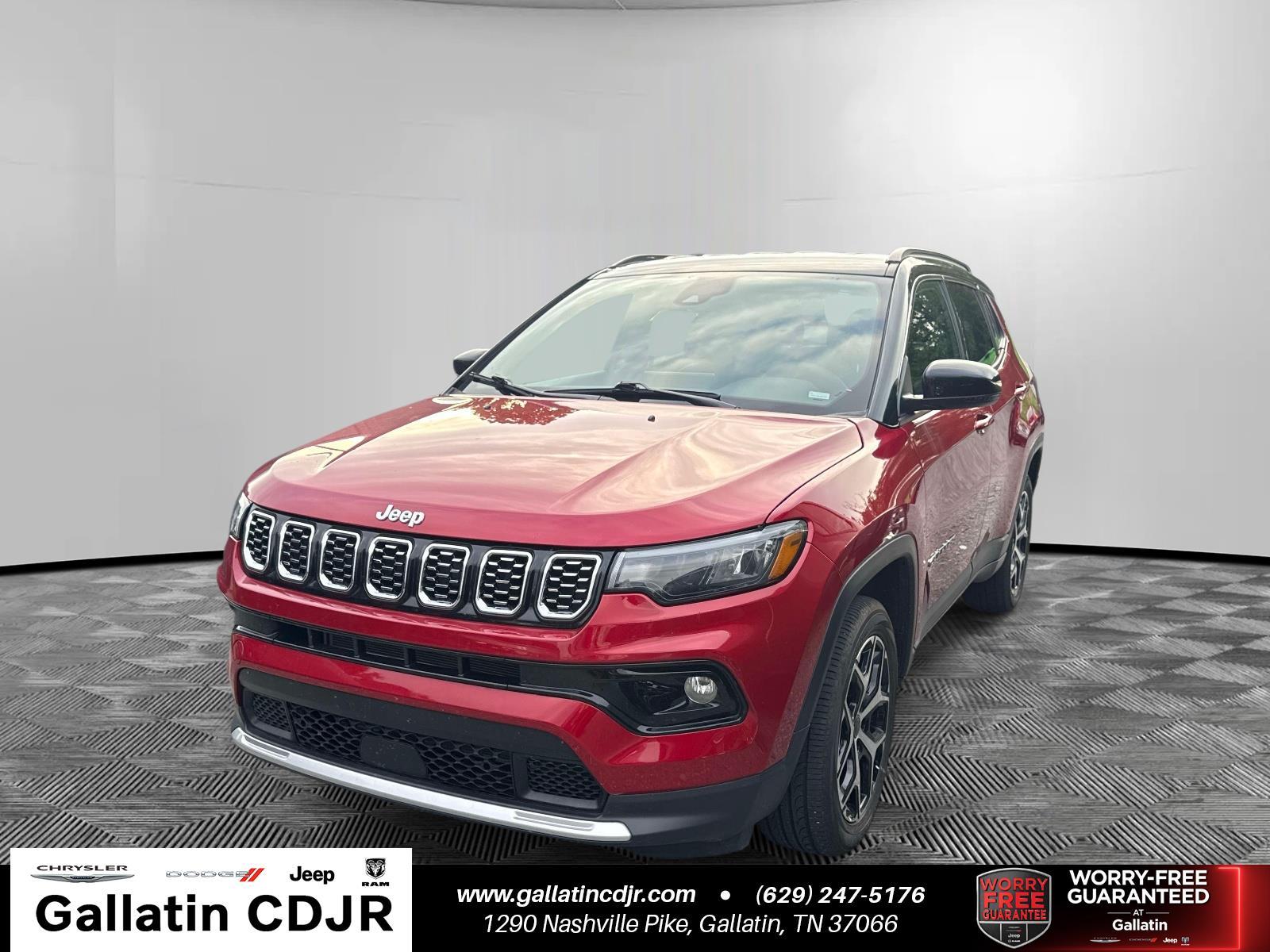 Red Hot Pearlcoat 2025 Jeep Compass SUV / Crossover Four-Wheel Drive 8-Speed Automatic