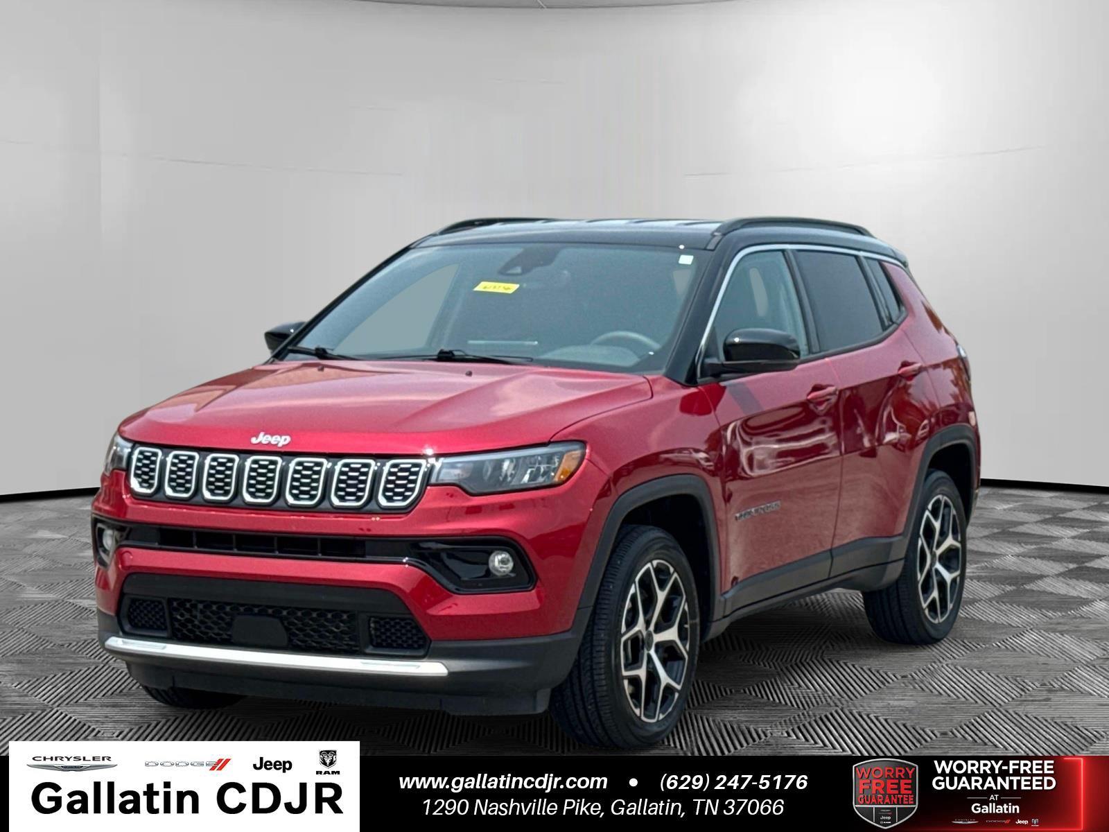 Red Hot Pearlcoat 2025 Jeep Compass SUV / Crossover Four-Wheel Drive 8-Speed Automatic