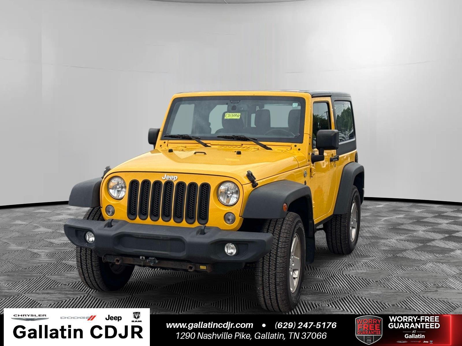 Yellow 2015 Jeep Wrangler SUV / Crossover Four-Wheel Drive 
