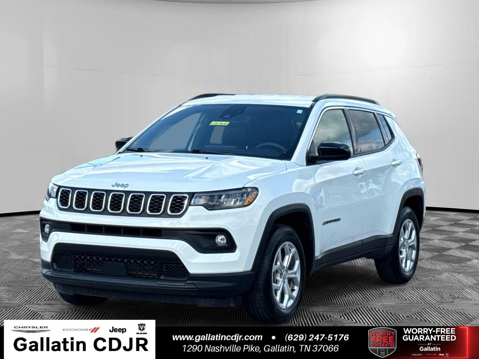 Bright White Clearcoat 2024 Jeep Compass SUV / Crossover Four-Wheel Drive 8-Speed Automatic