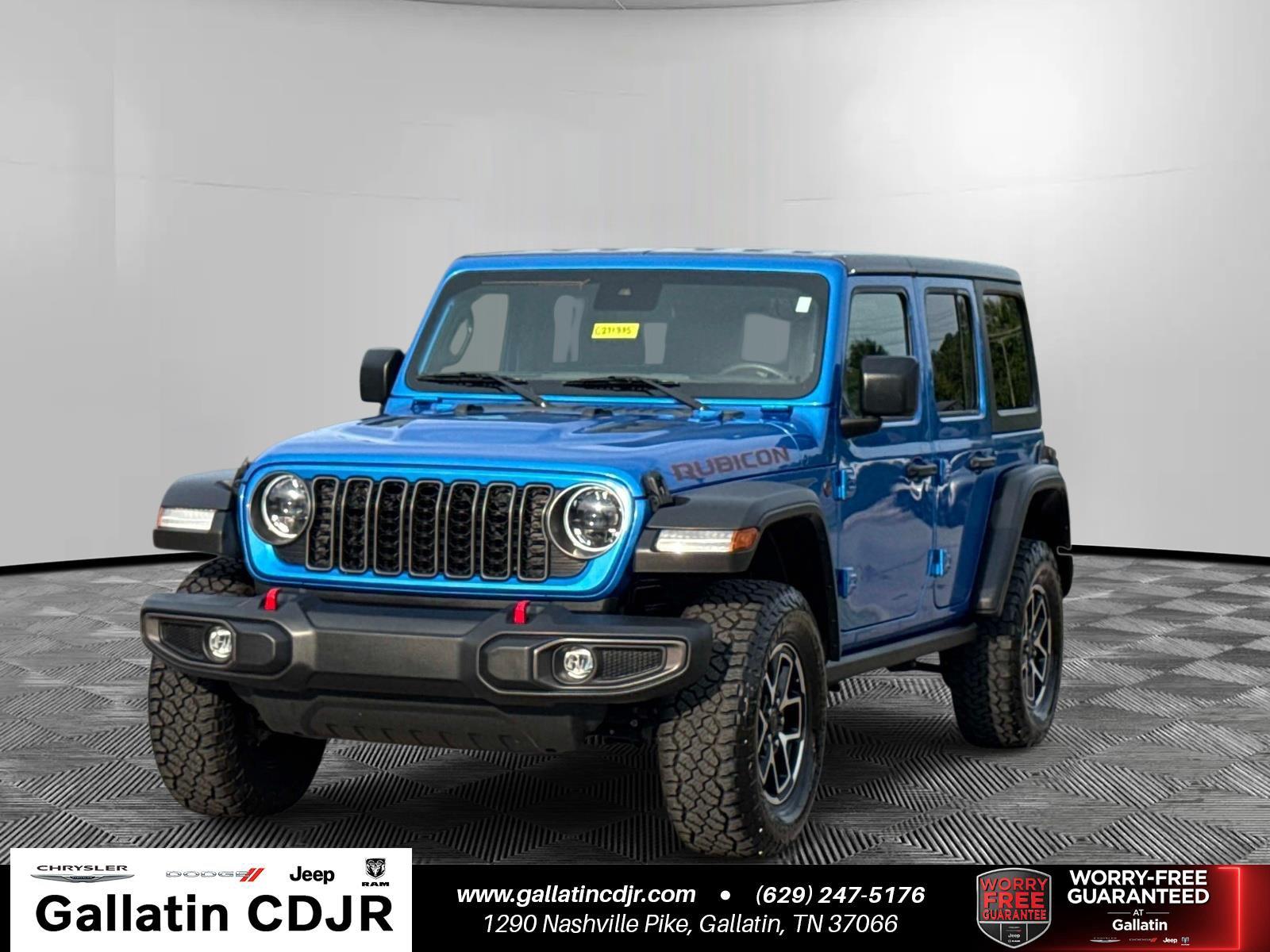 Hydro Blue Pearlcoat 2024 Jeep Wrangler SUV / Crossover Four-Wheel Drive 8-Speed Automatic