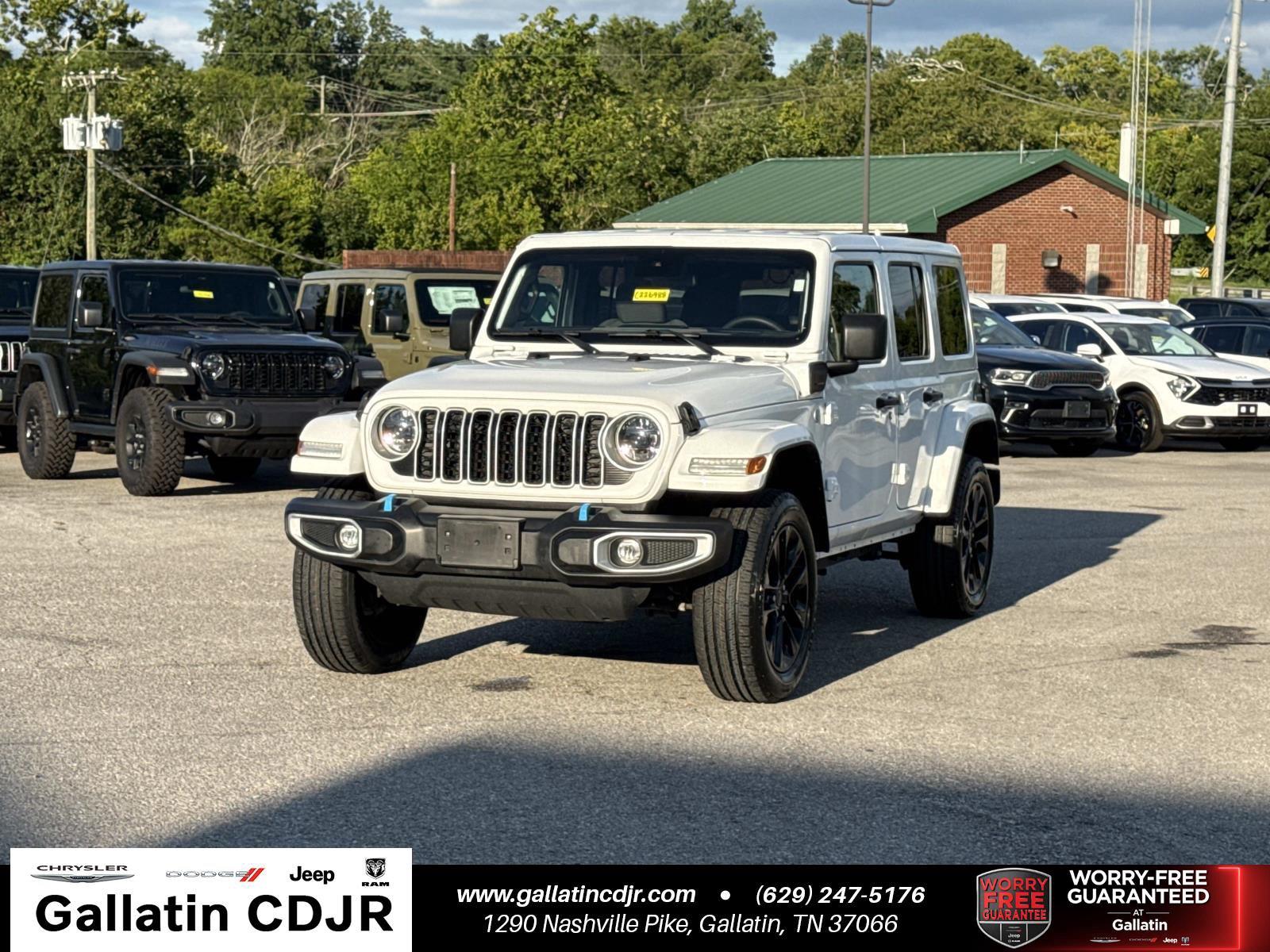 Bright White Clearcoat 2024 Jeep Wrangler 4xe SUV / Crossover Four-Wheel Drive 8-Speed Automatic