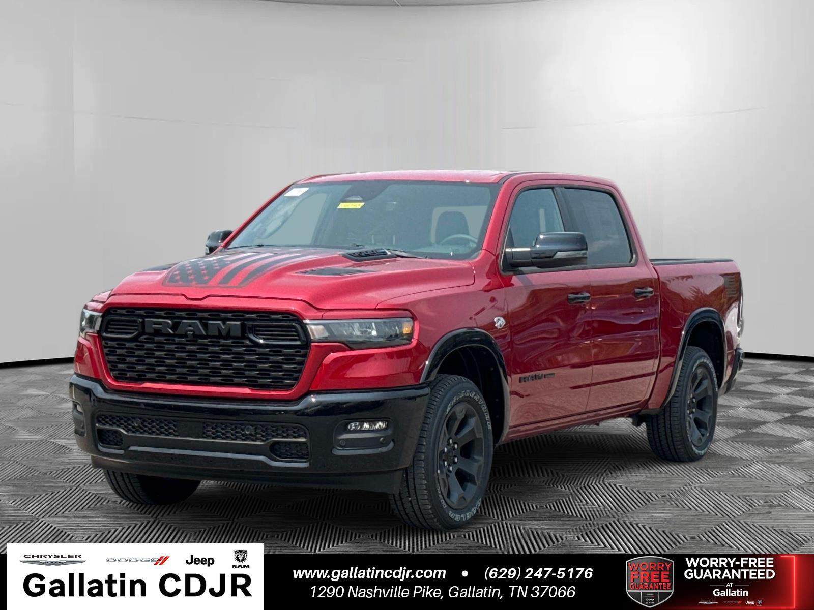 Molten Red Pearlcoat 2026 RAM 1500 Pickup Truck Four-Wheel Drive 8-Speed Automatic