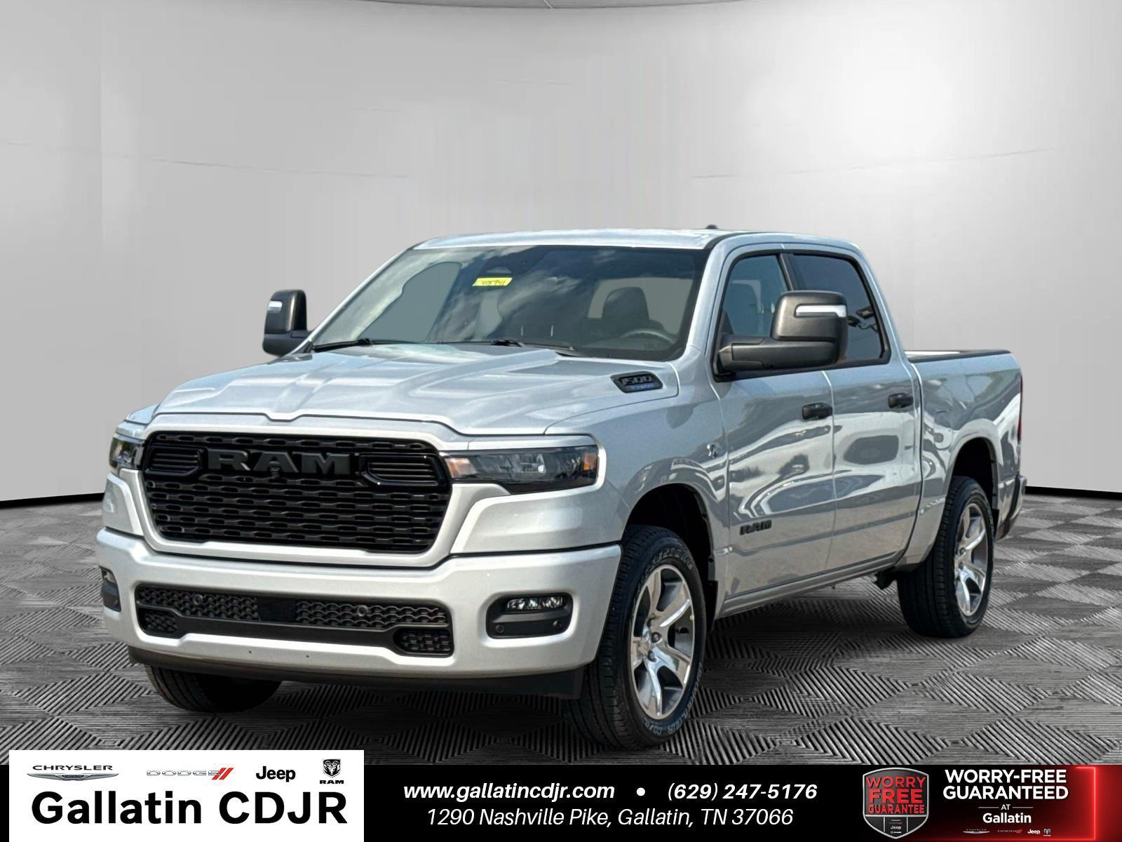 Silver Zynith 2026 RAM 1500 Pickup Truck Four-Wheel Drive 8-Speed Automatic