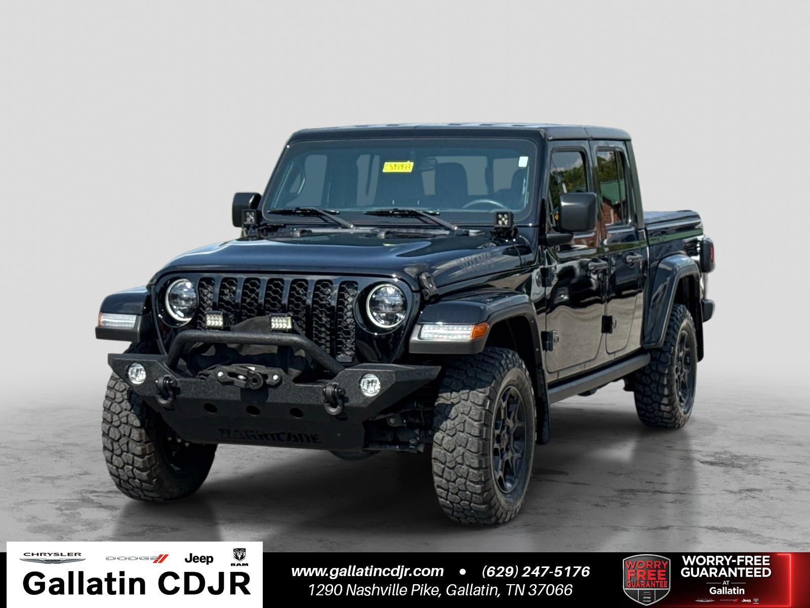 Black Clearcoat 2023 Jeep Gladiator Pickup Truck Four-Wheel Drive 8-Speed Automatic