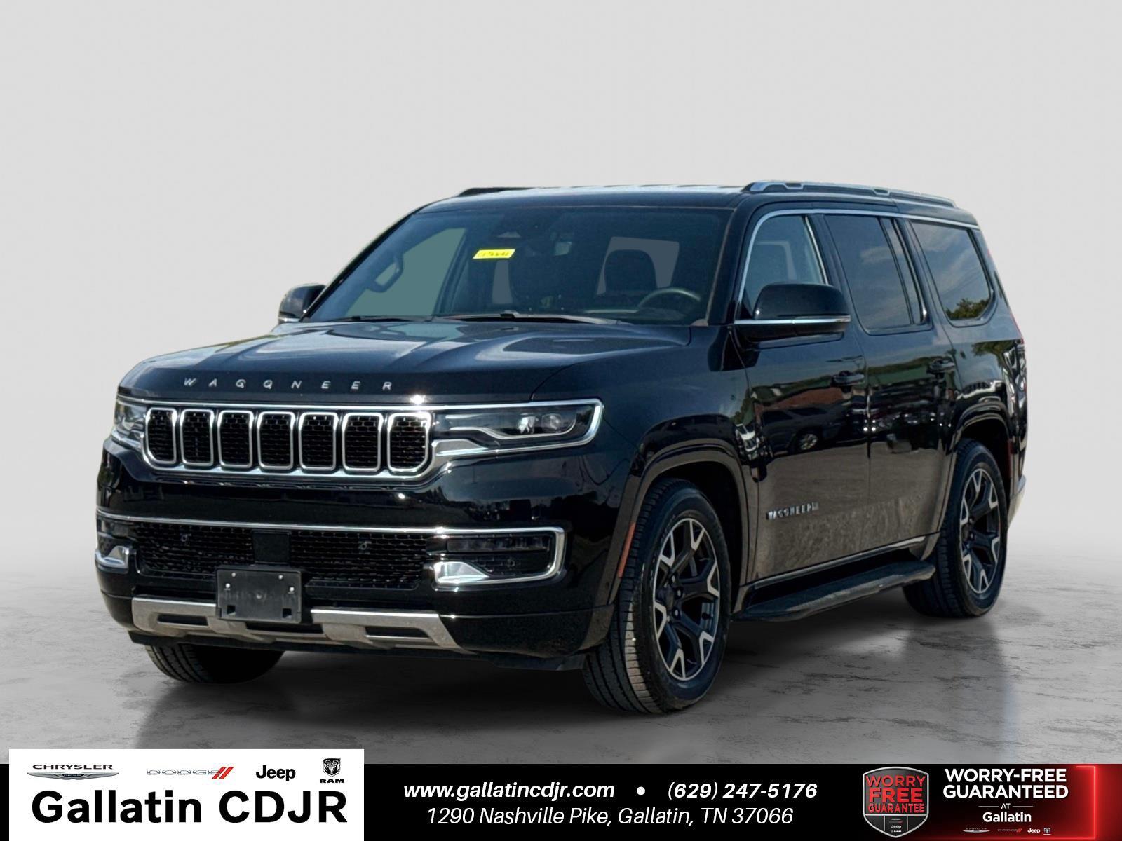 Diamond Black Crystal Pearlcoat 2024 Jeep Wagoneer SUV / Crossover Four-Wheel Drive 8-Speed Automatic