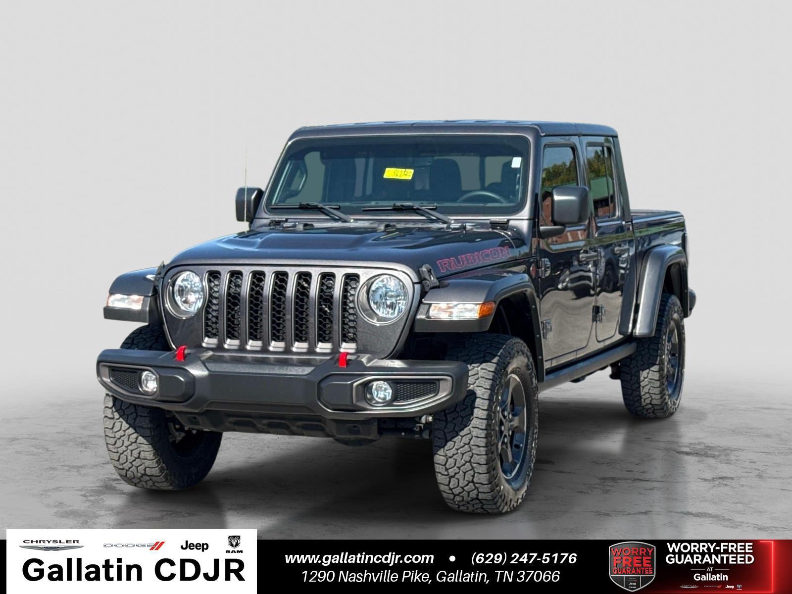 Gray (Granite Crystal Metallic Clearcoat) 2023 Jeep Gladiator Pickup Truck Four-Wheel Drive 8-Speed Automatic