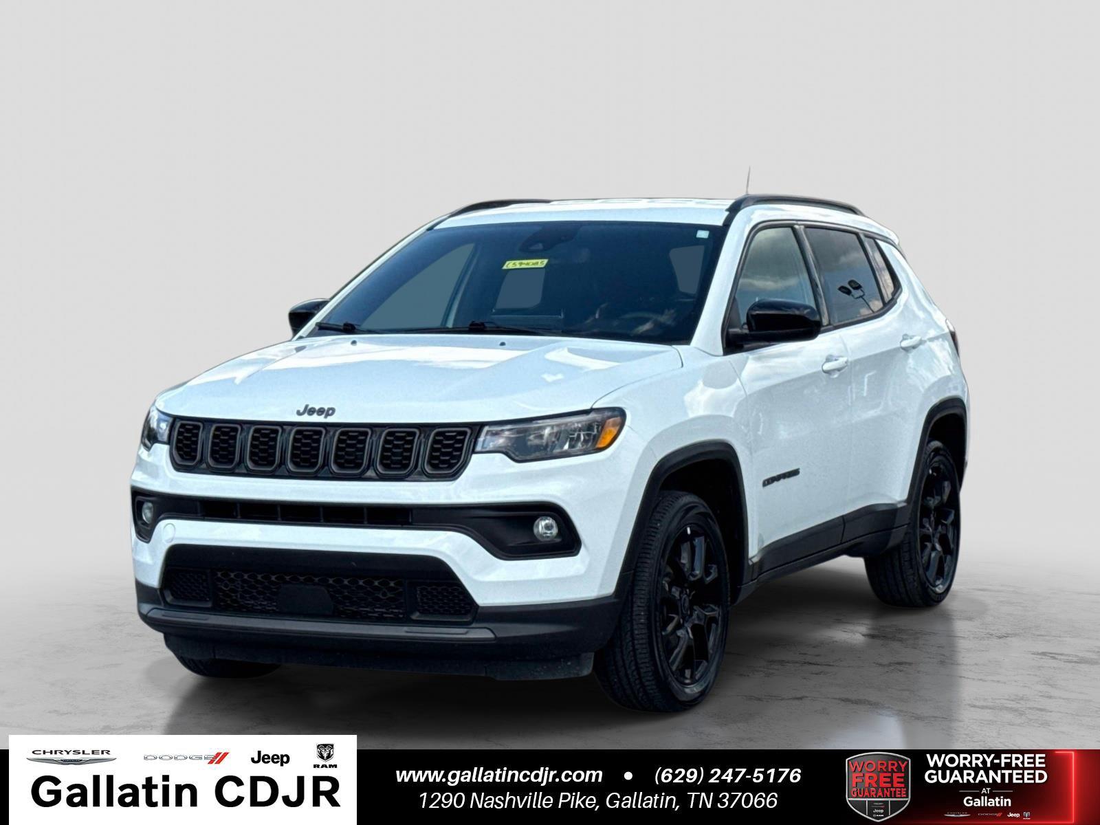 Bright White Clearcoat 2025 Jeep Compass SUV / Crossover Four-Wheel Drive 8-Speed Automatic