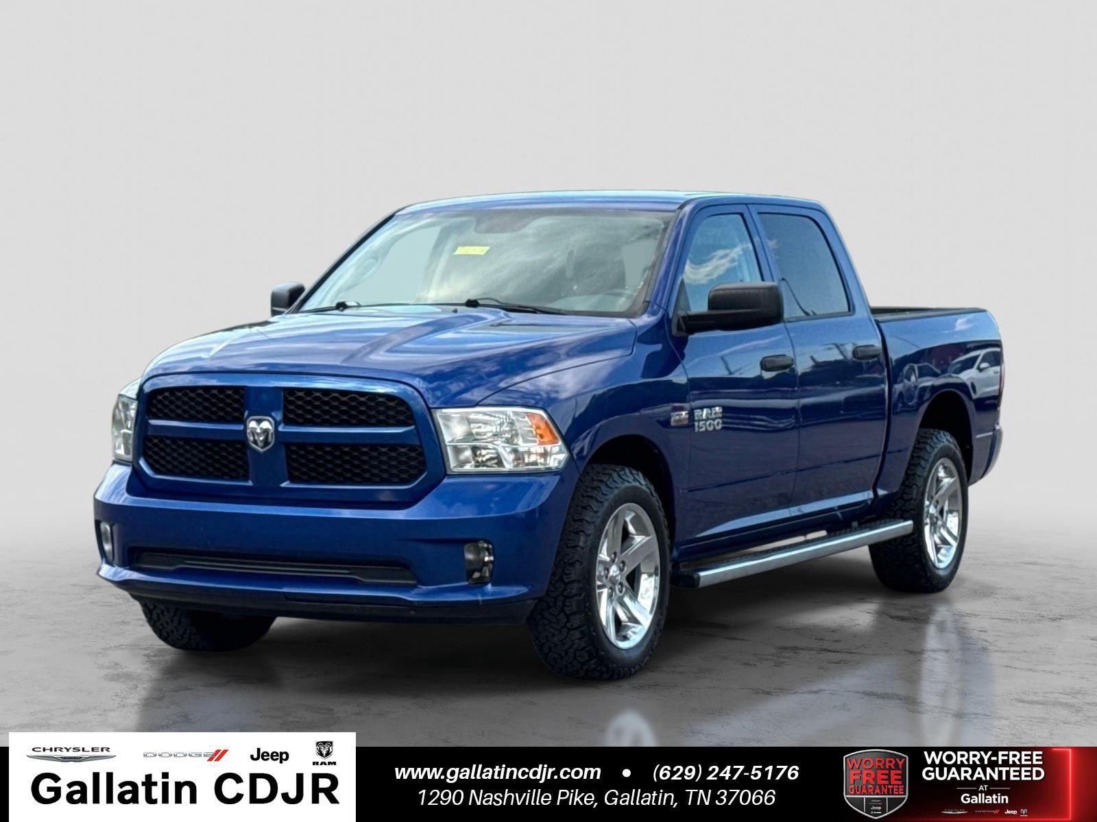 Blue Streak Pearlcoat 2014 RAM 1500 Pickup Truck Four-Wheel Drive 8-Speed Automatic