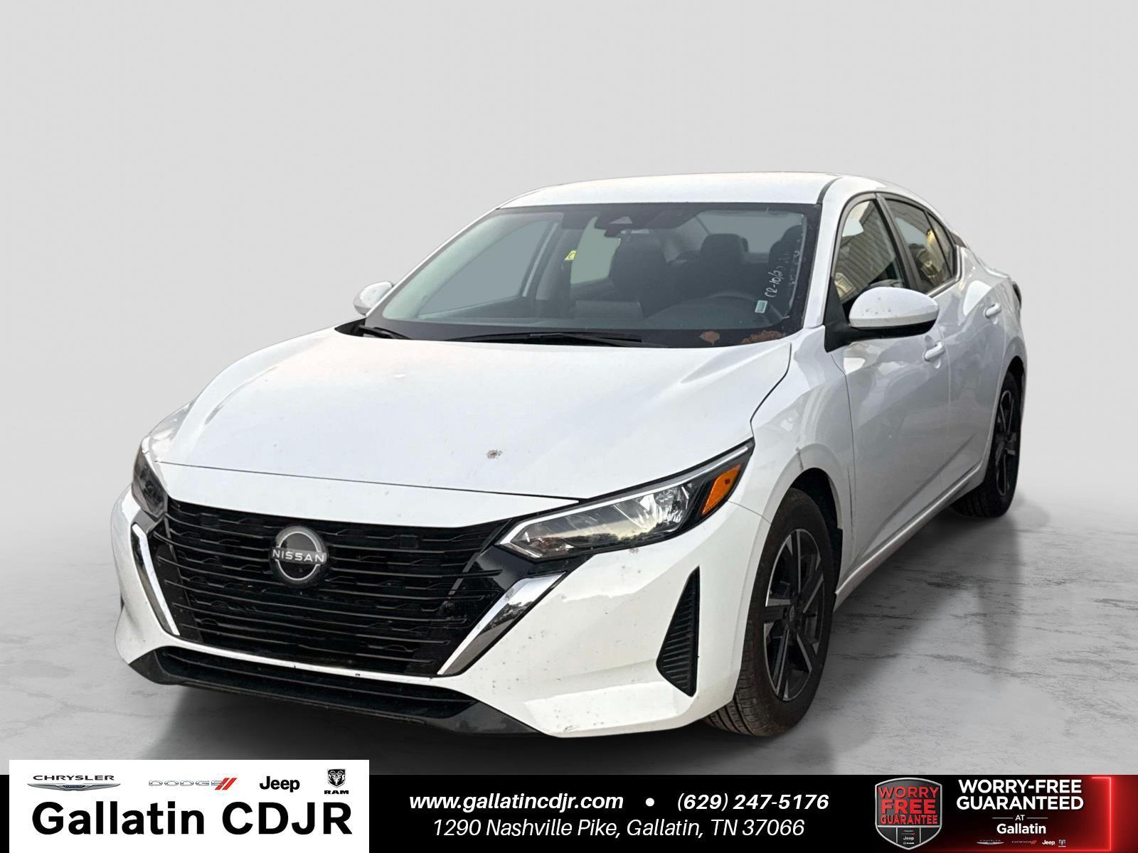White (Fresh Powder) 2024 Nissan Sentra Sedan Front-Wheel Drive Continuously Variable Transmission